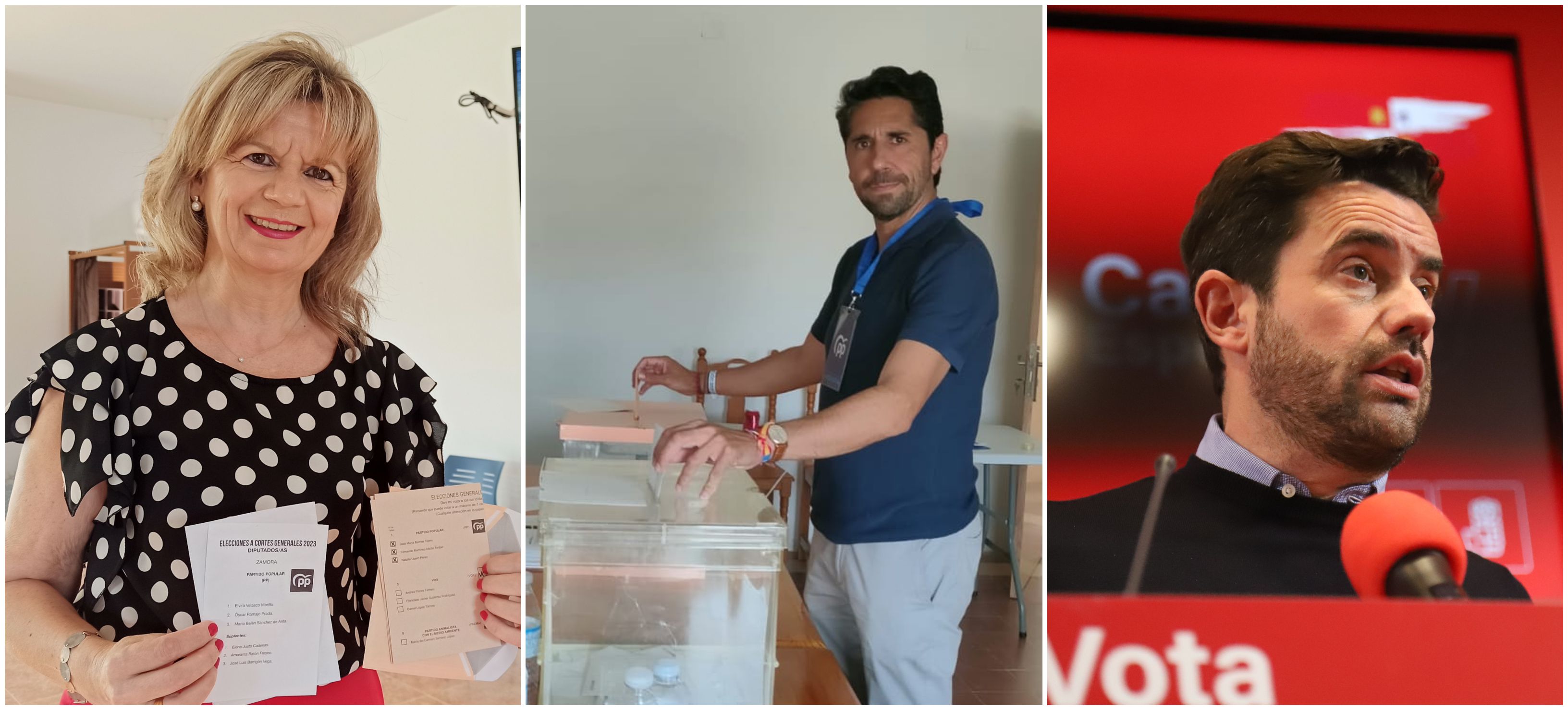 Los tres diputados electos por la provincia de Zamora