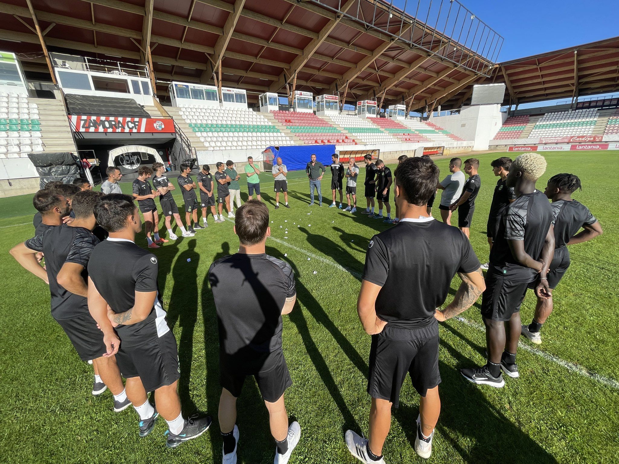 Víctor de Aldama en el entrenamiento de este jueves