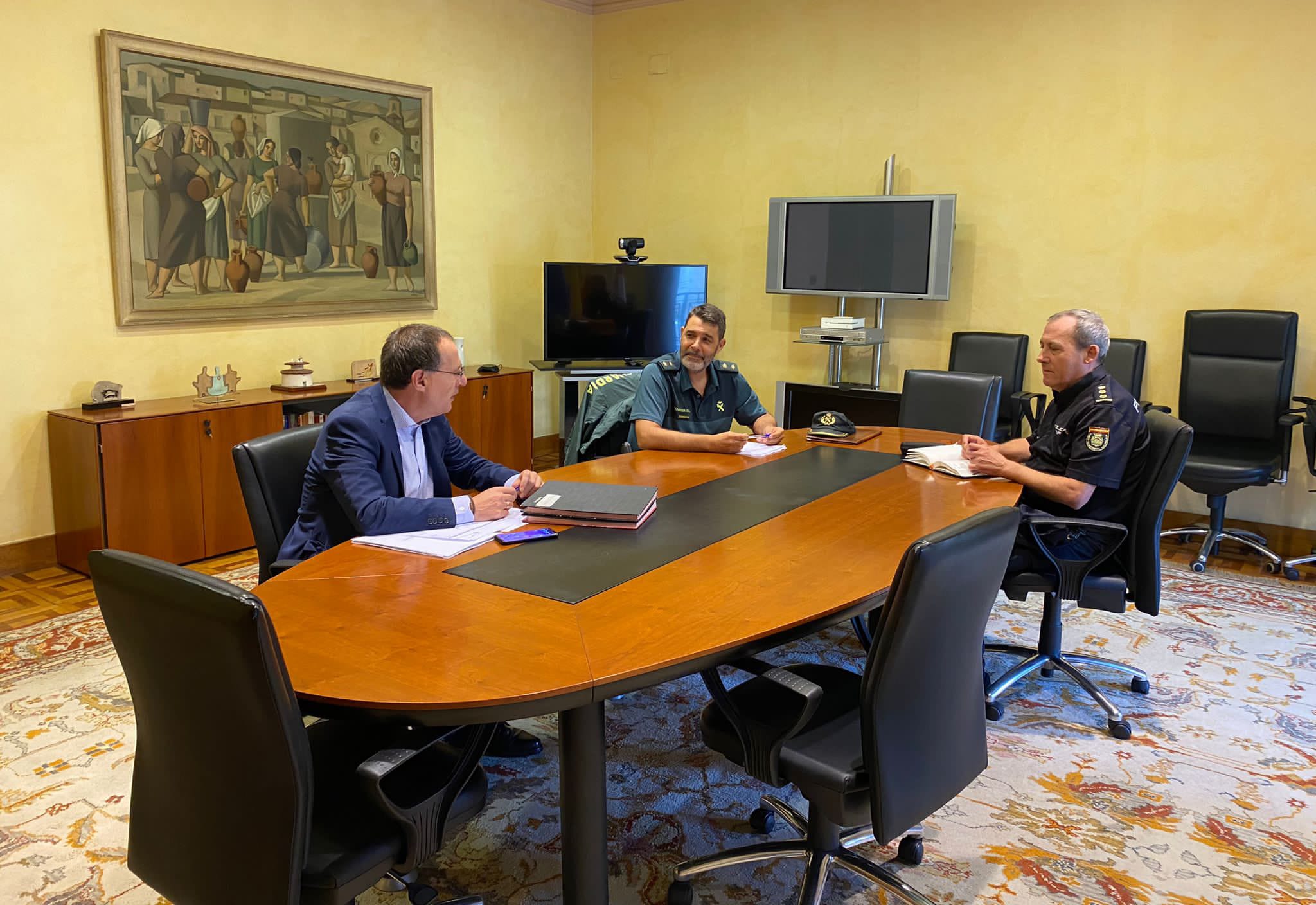 Reunión de Ángel Blanco con las Fuerzas y Cuerpos de Seguridad del Estado.