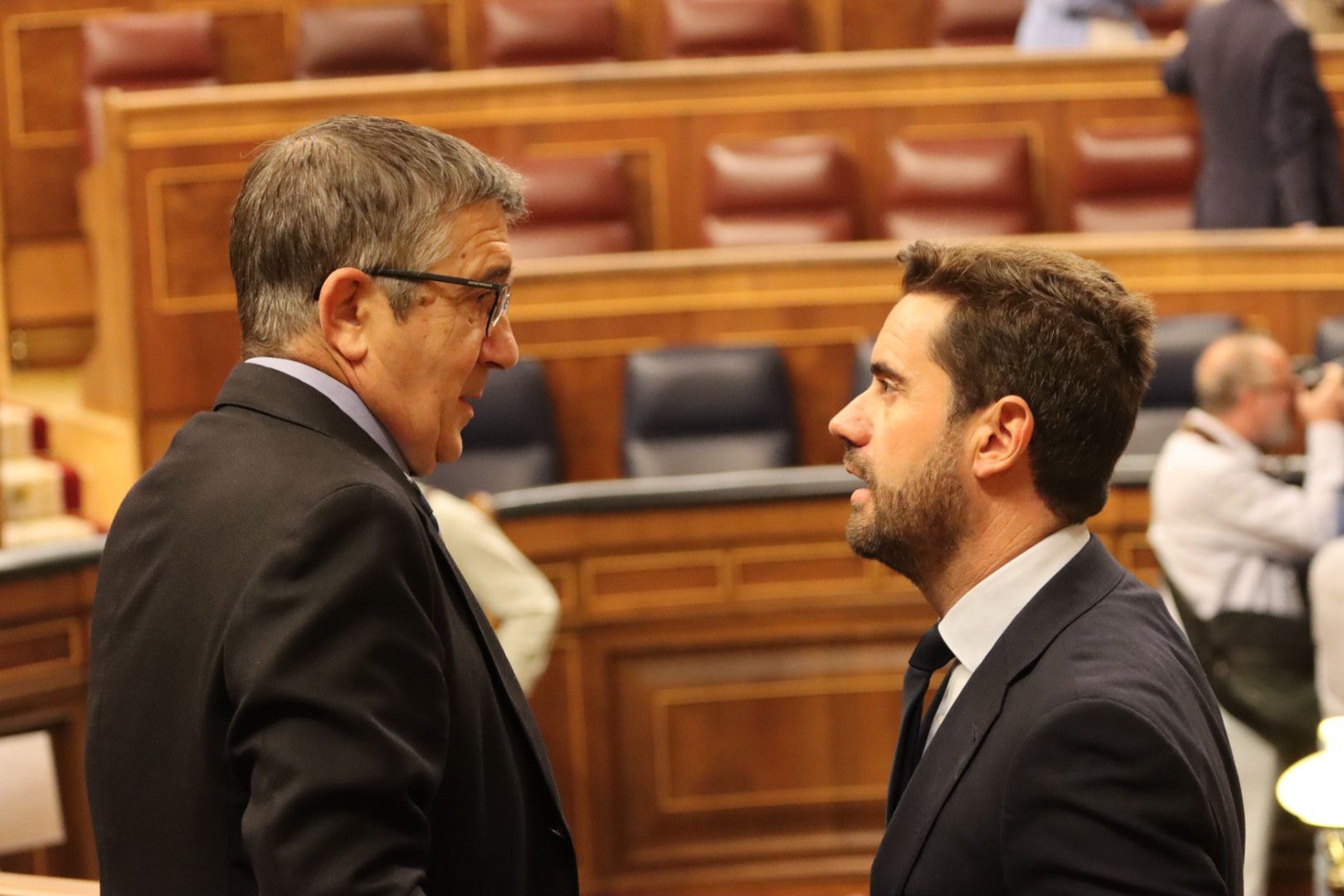 PSOEZAM. Patxi López y Antidio Fagúndez en Cogreso Diputados 21 09 2023