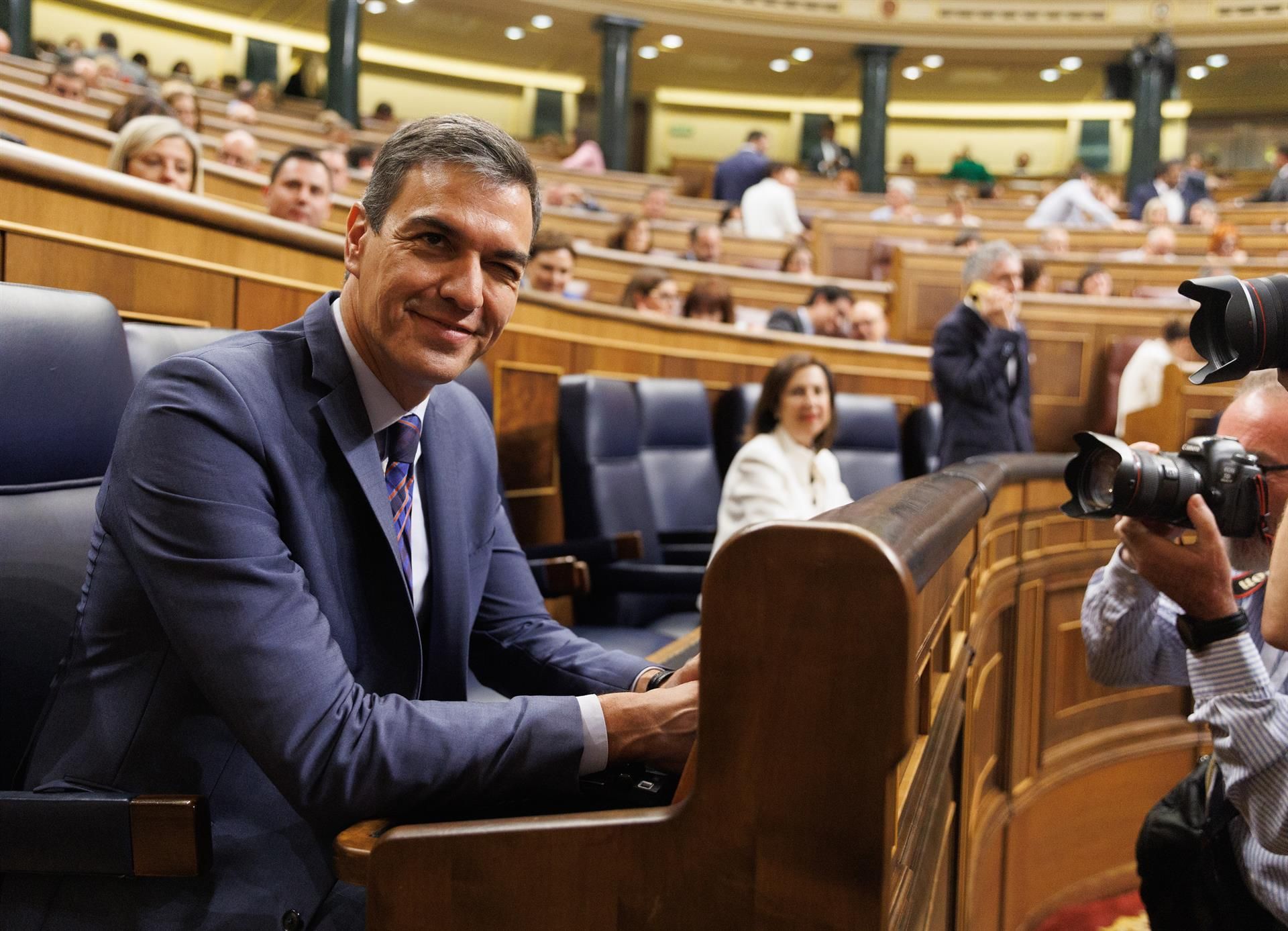 El presidente del Gobierno en funciones, Pedro Sánchez, durante una sesión plenaria   Eduardo Parra   Europa Press