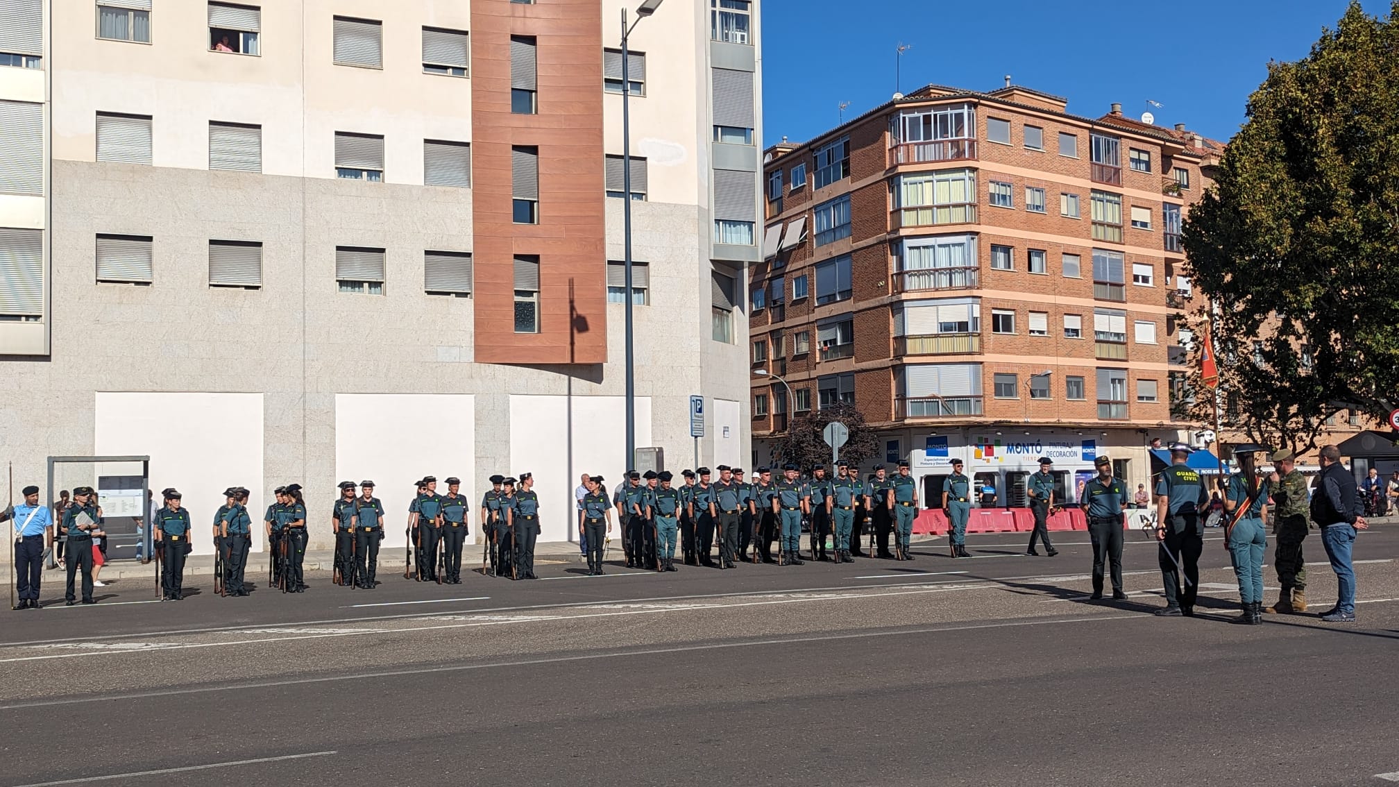 Así ha sido el ensayo general de la Guardia Civil de Zamora con motivo del Día del Pilar