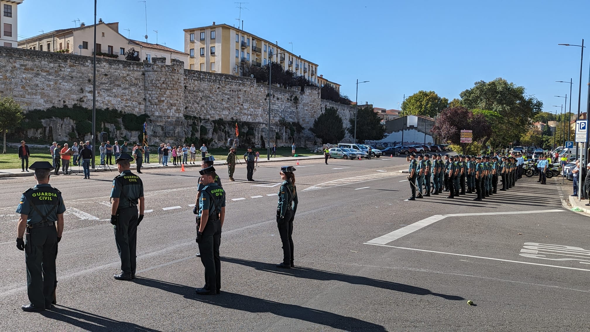 Así ha sido el ensayo general de la Guardia Civil de Zamora con motivo del Día del Pilar