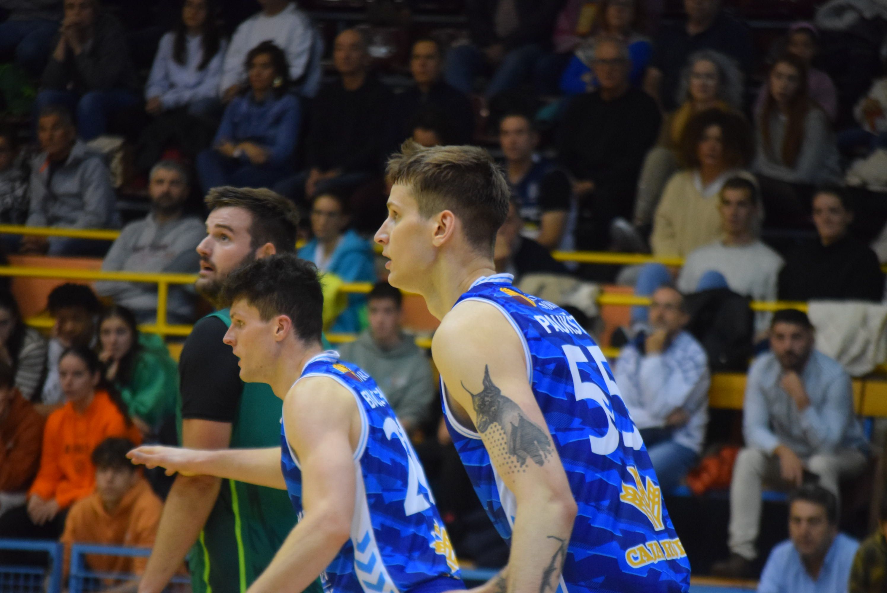 Jonas Paukštė, en el encuentro frente a Huesca