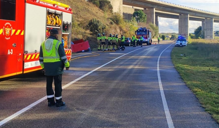 Accidente mortal en la carretera de La Hiniesta 