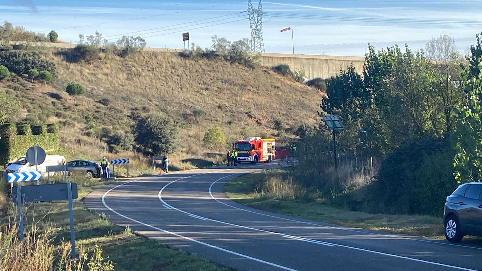 Accidente mortal en la carretera de La Hiniesta 