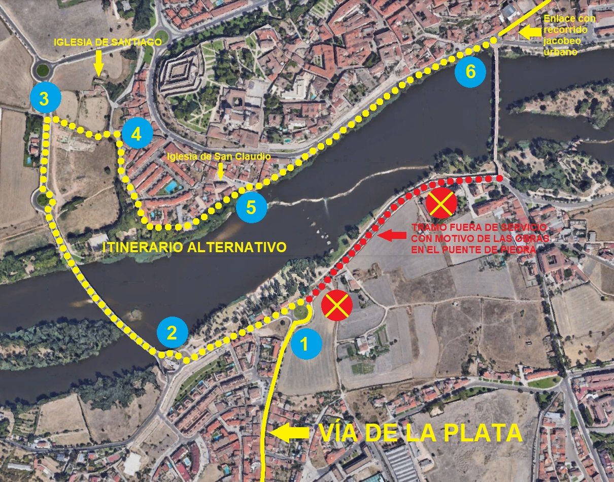 Ruta alternativa Camino de Santiago.