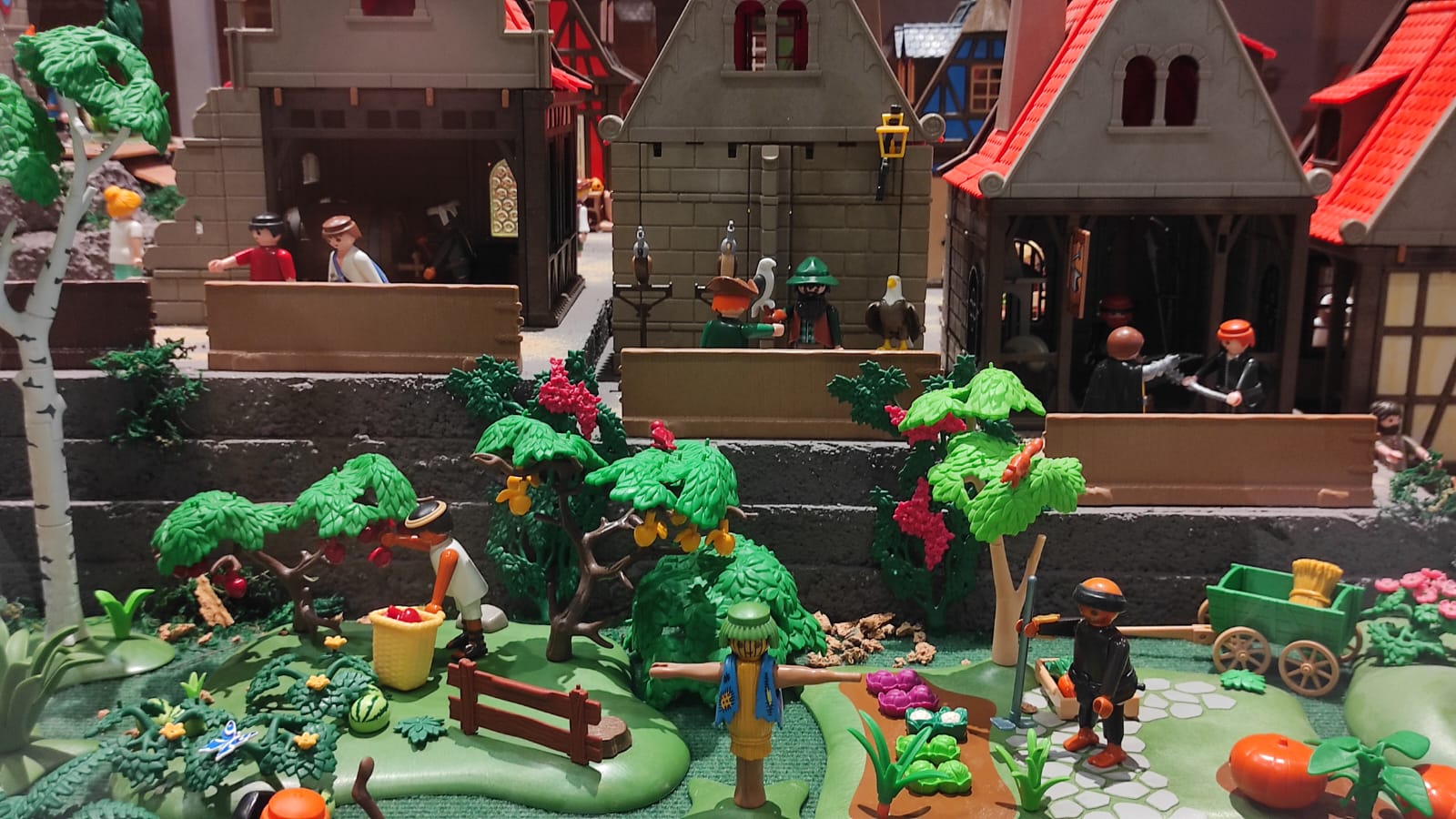 Recreación del ‘Belén medieval con Playmobil’