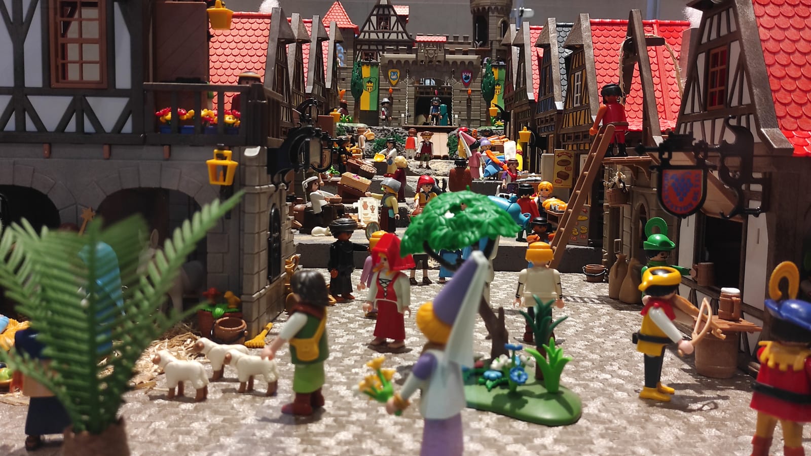 Recreación del ‘Belén medieval con Playmobil’