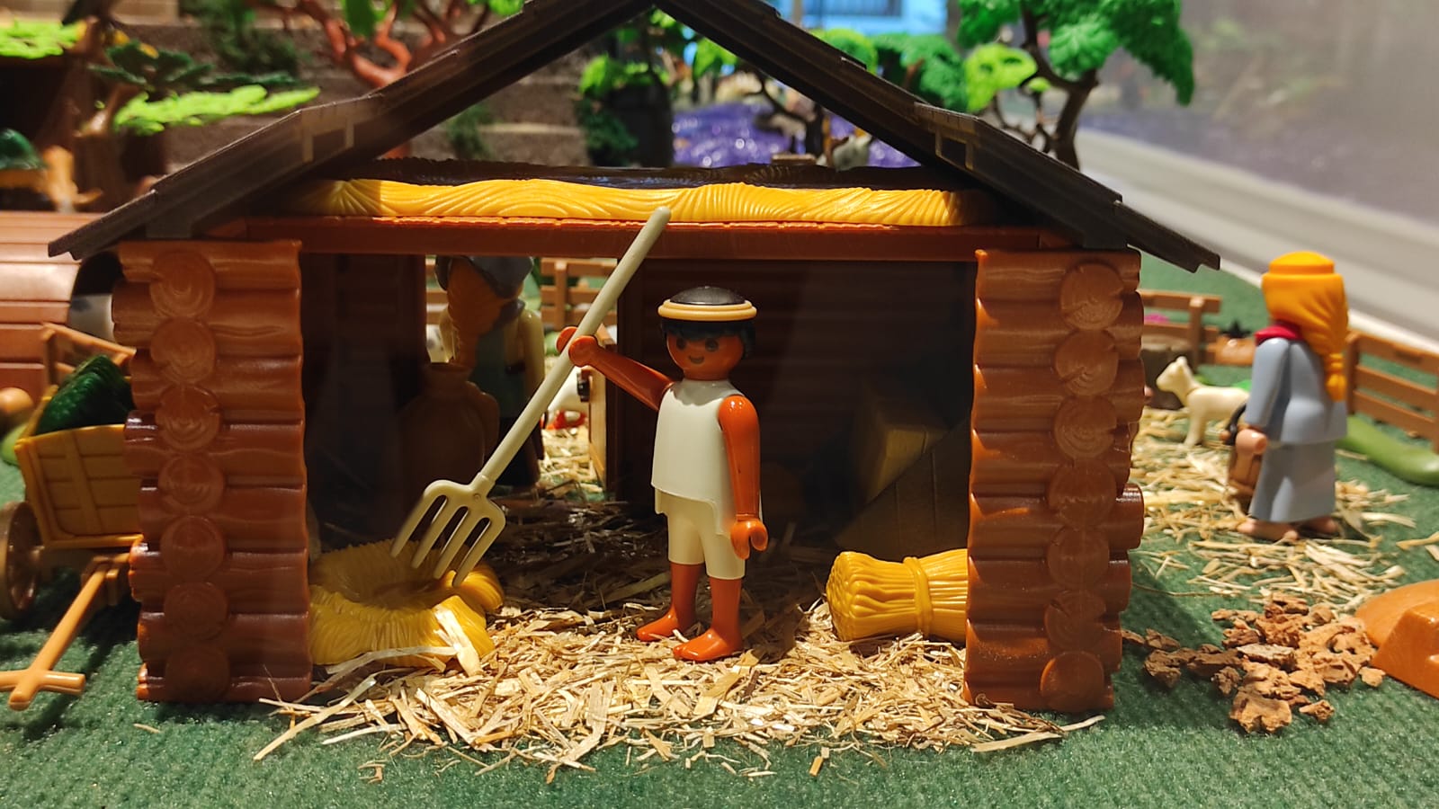 Recreación del ‘Belén medieval con Playmobil’