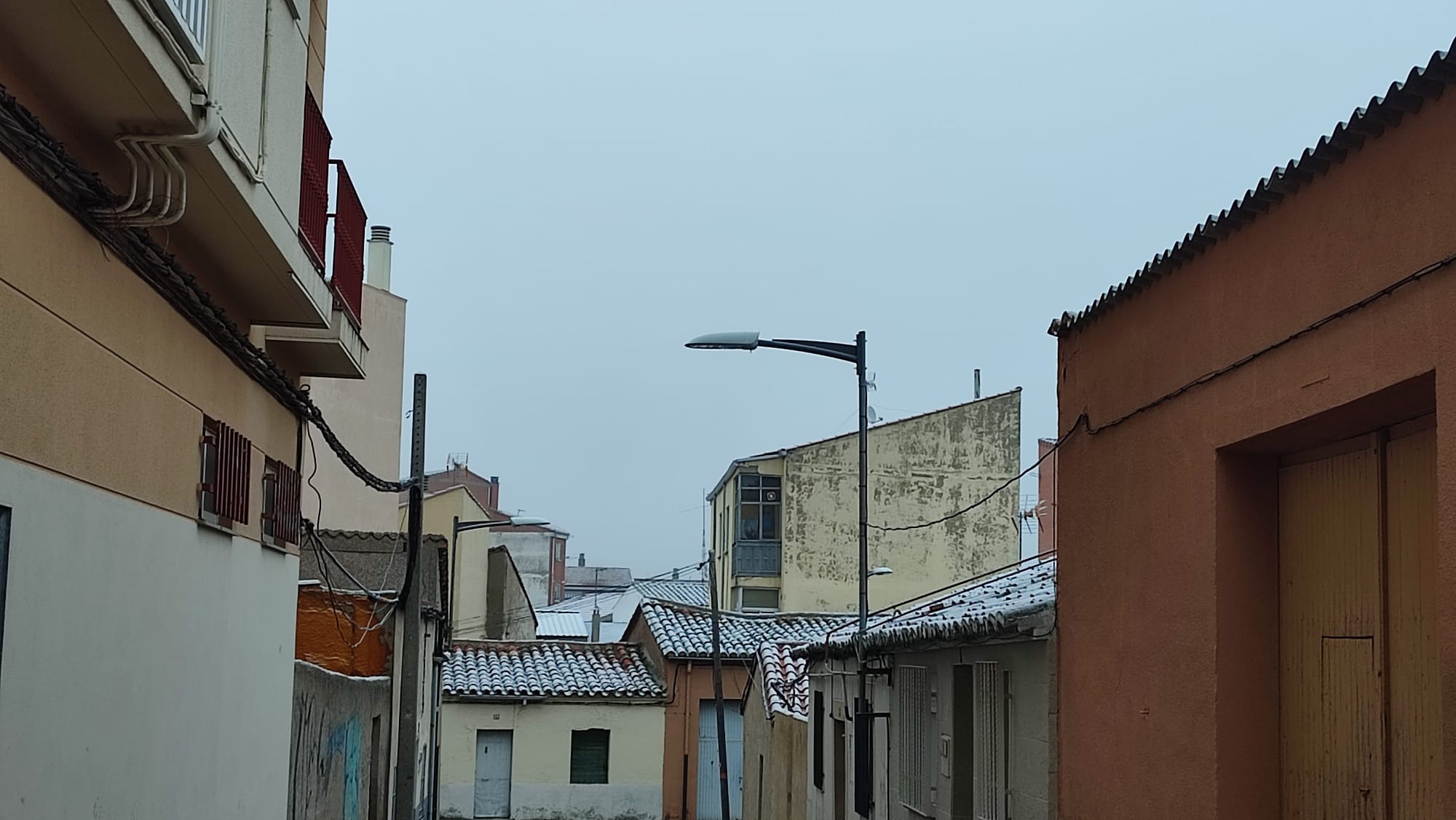 Niebla engelante en Zamora. Helada estampa navideña