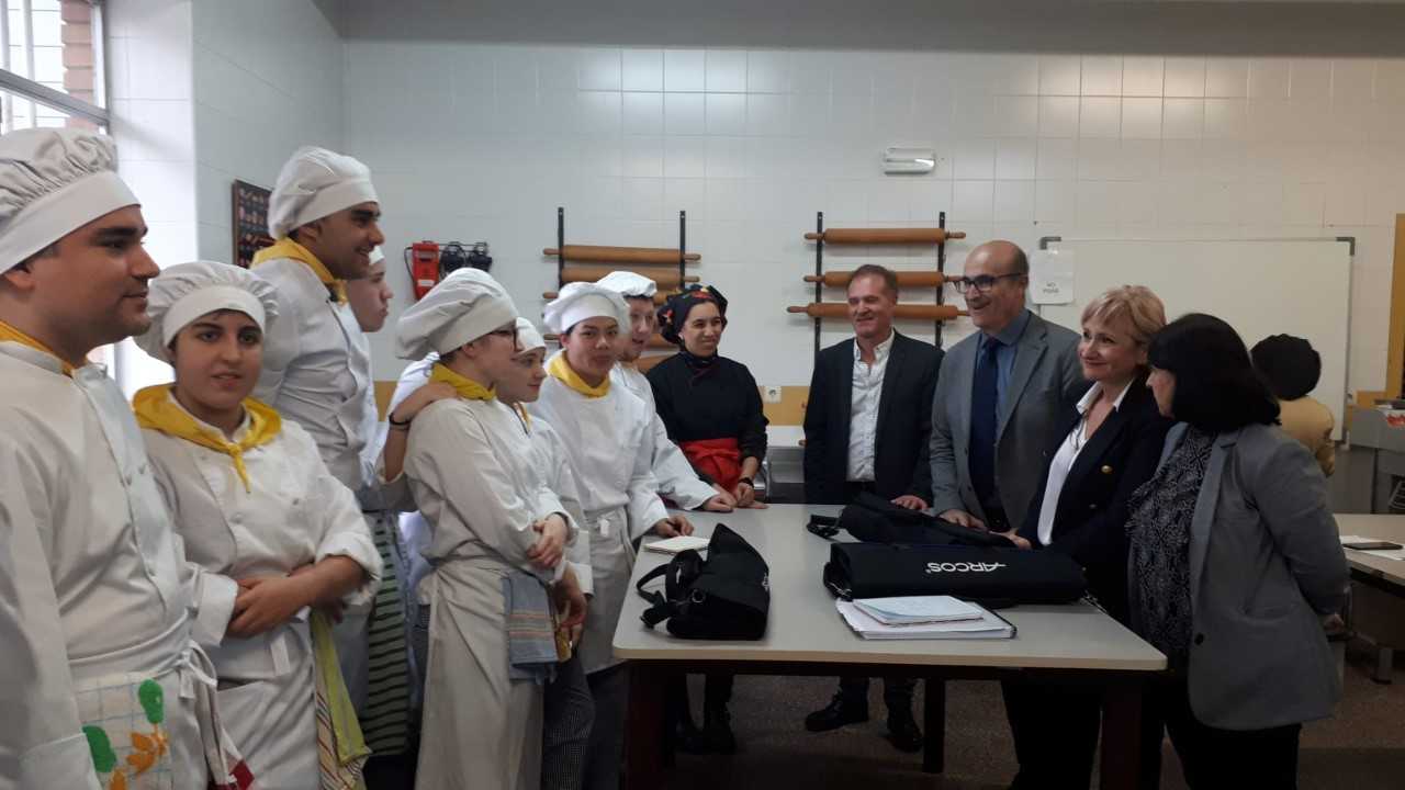 Leticia García en su visita al CIFP Ciudad de Zamora. Formación Profesional