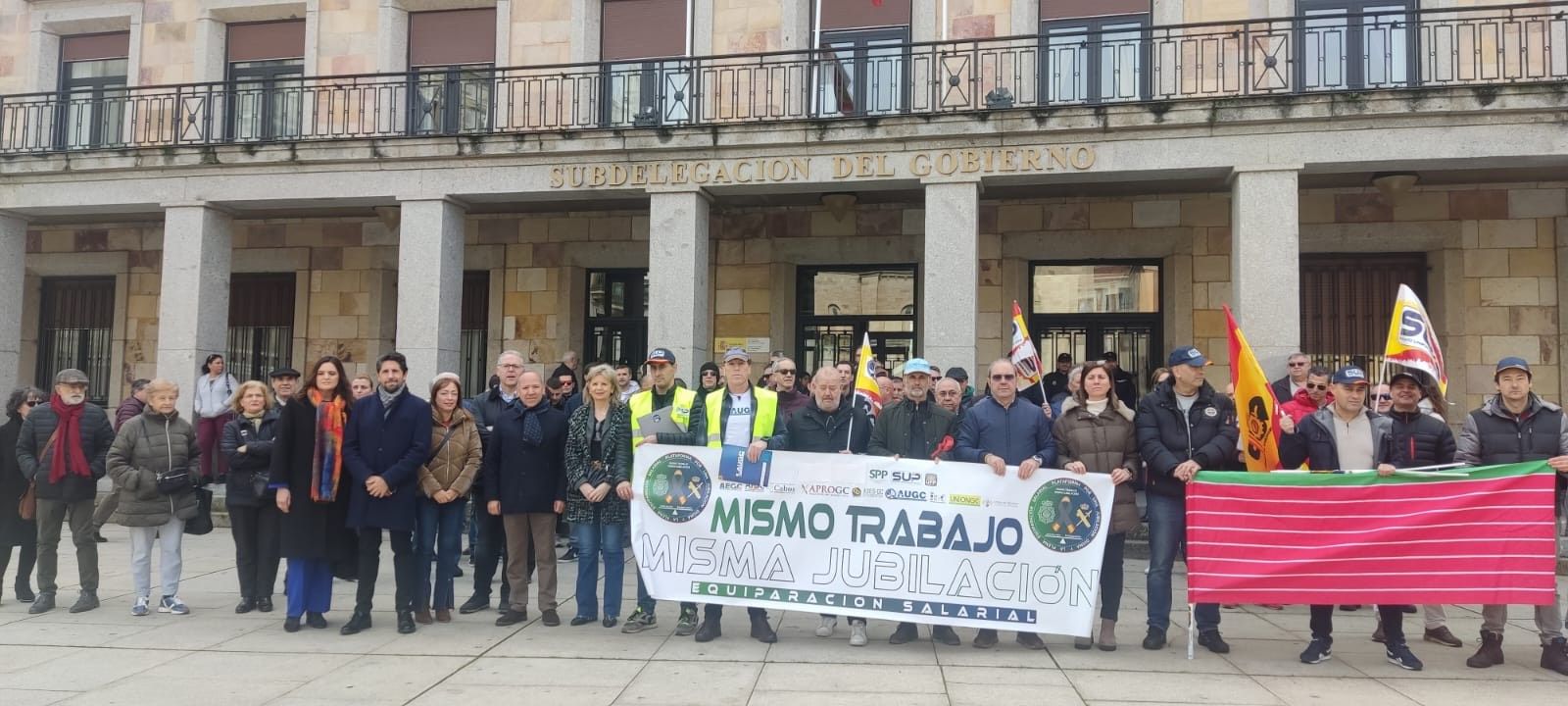 Protestas de agentes de la Policía Nacional y Guardia Civil de Zamora