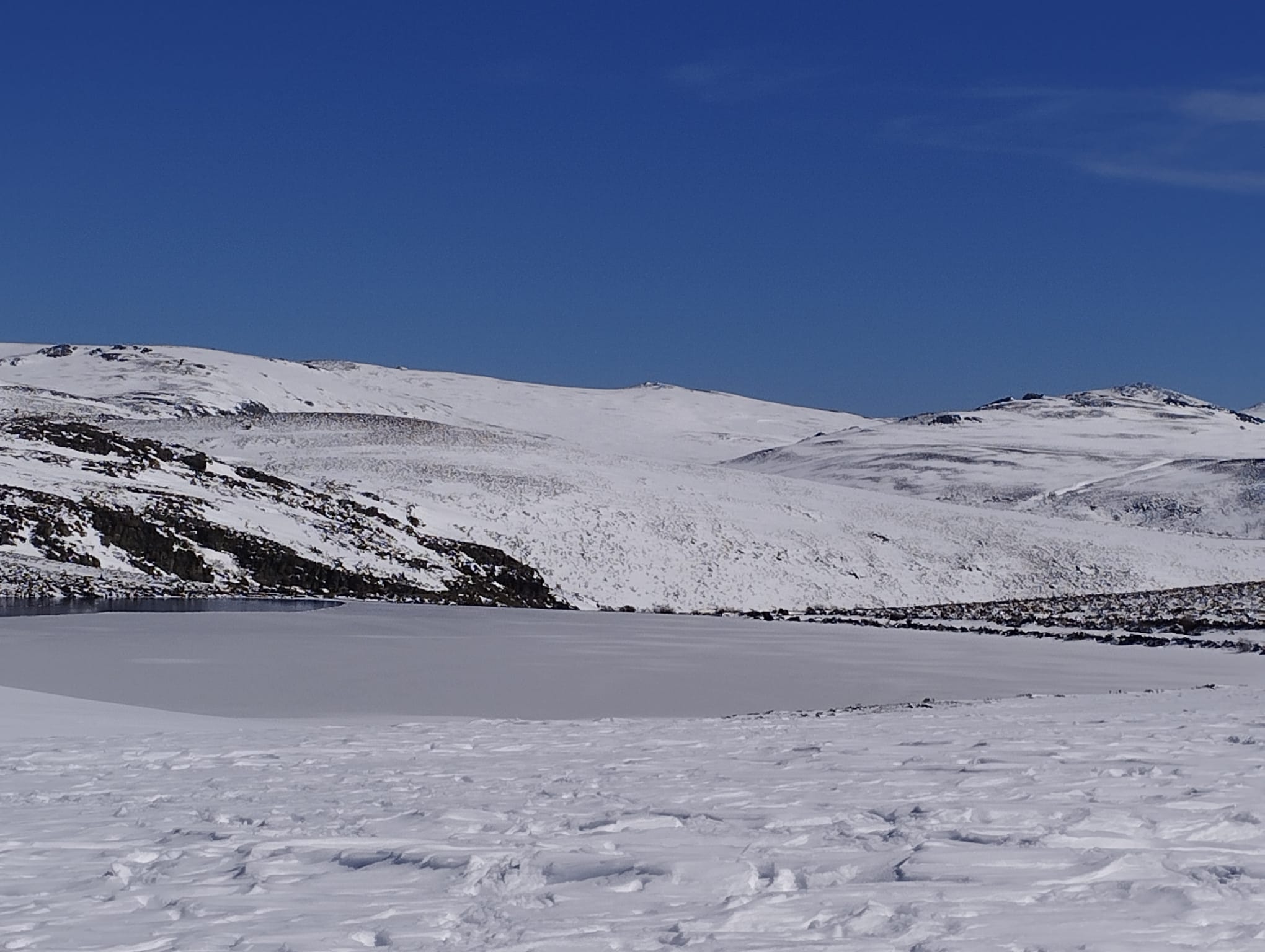 Así luce la Laguna de Peces este miércoles