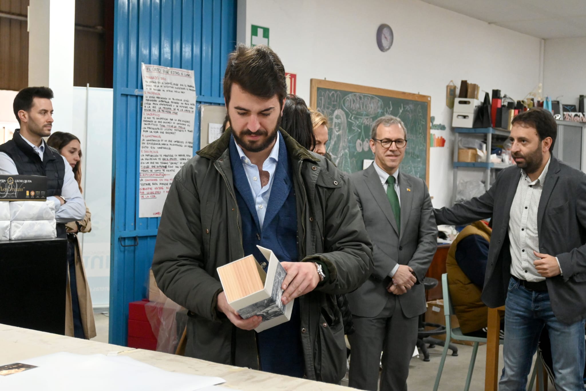 El vicepresidente Juan García Gallardo ha visitado hoy el Centro Especial de Empleo Ensuma en Zamora para apoyar su trabajo social