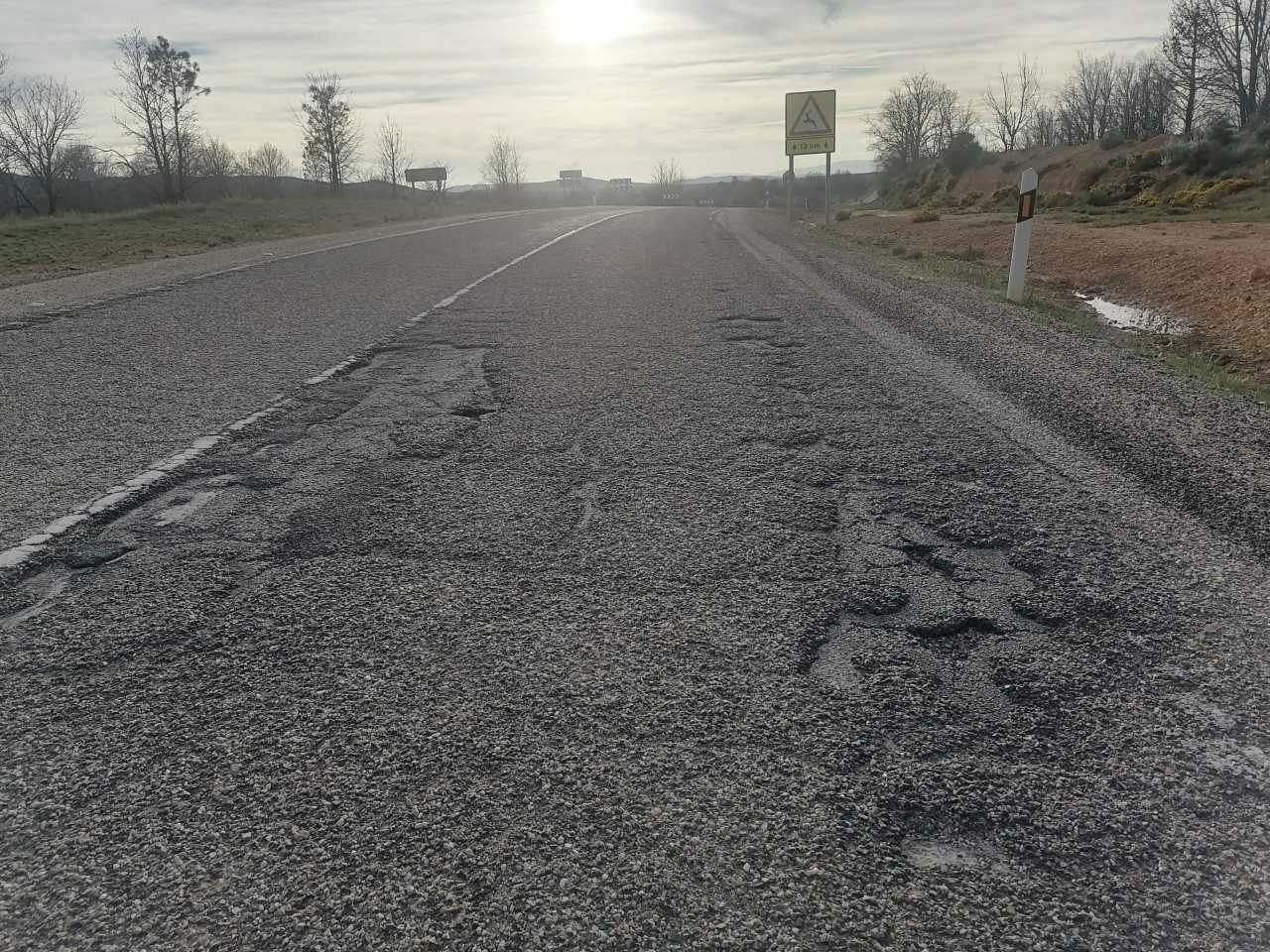 Denuncian El Estado “lamentable” Del Tramo De La Carretera N-631 Entre ...