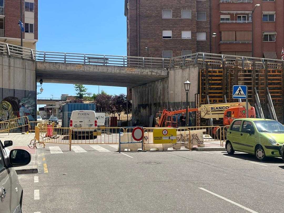 Zona de obras en Puerta Nueva-Zamora Sí