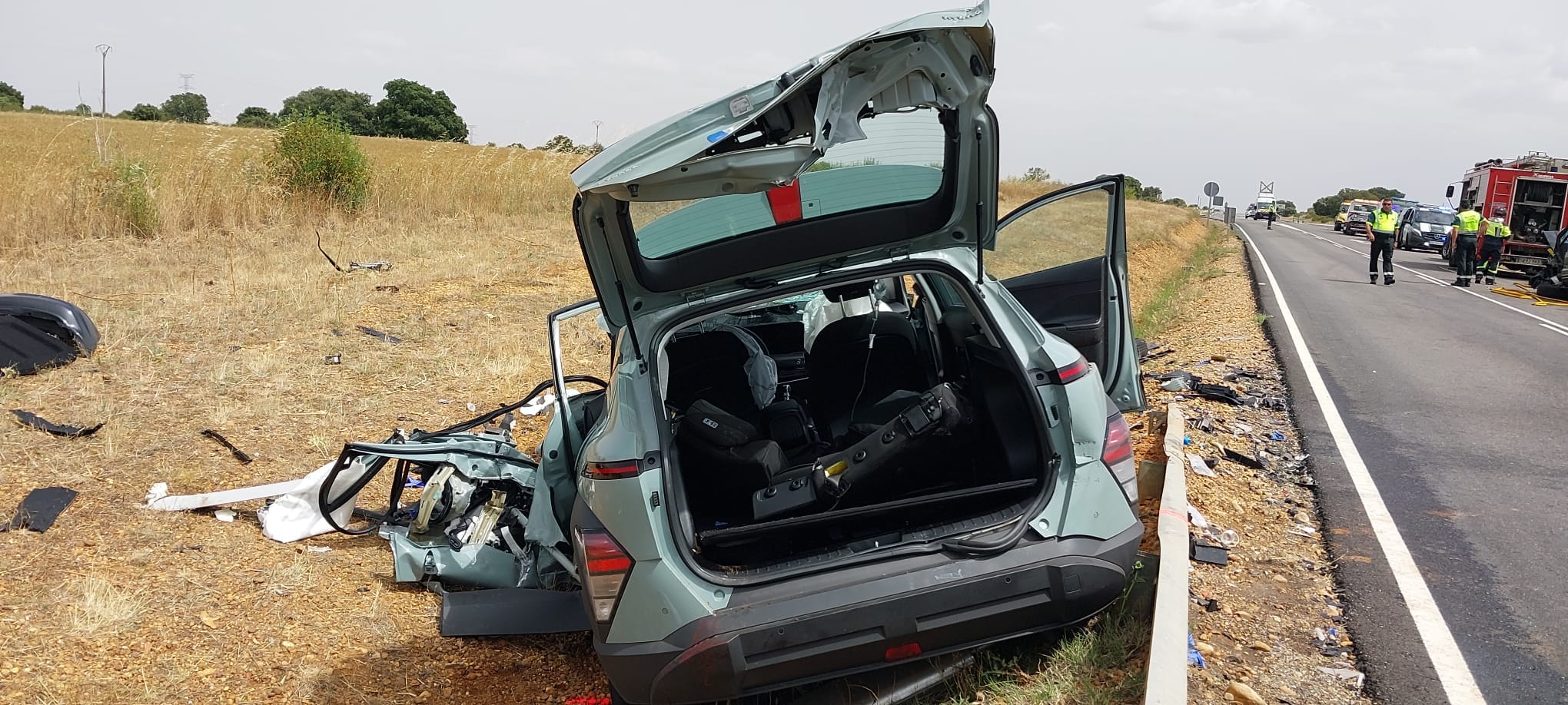 Trágico accidente en Zamora: un fallecido en un choque entre tres vehículos en la N-631
