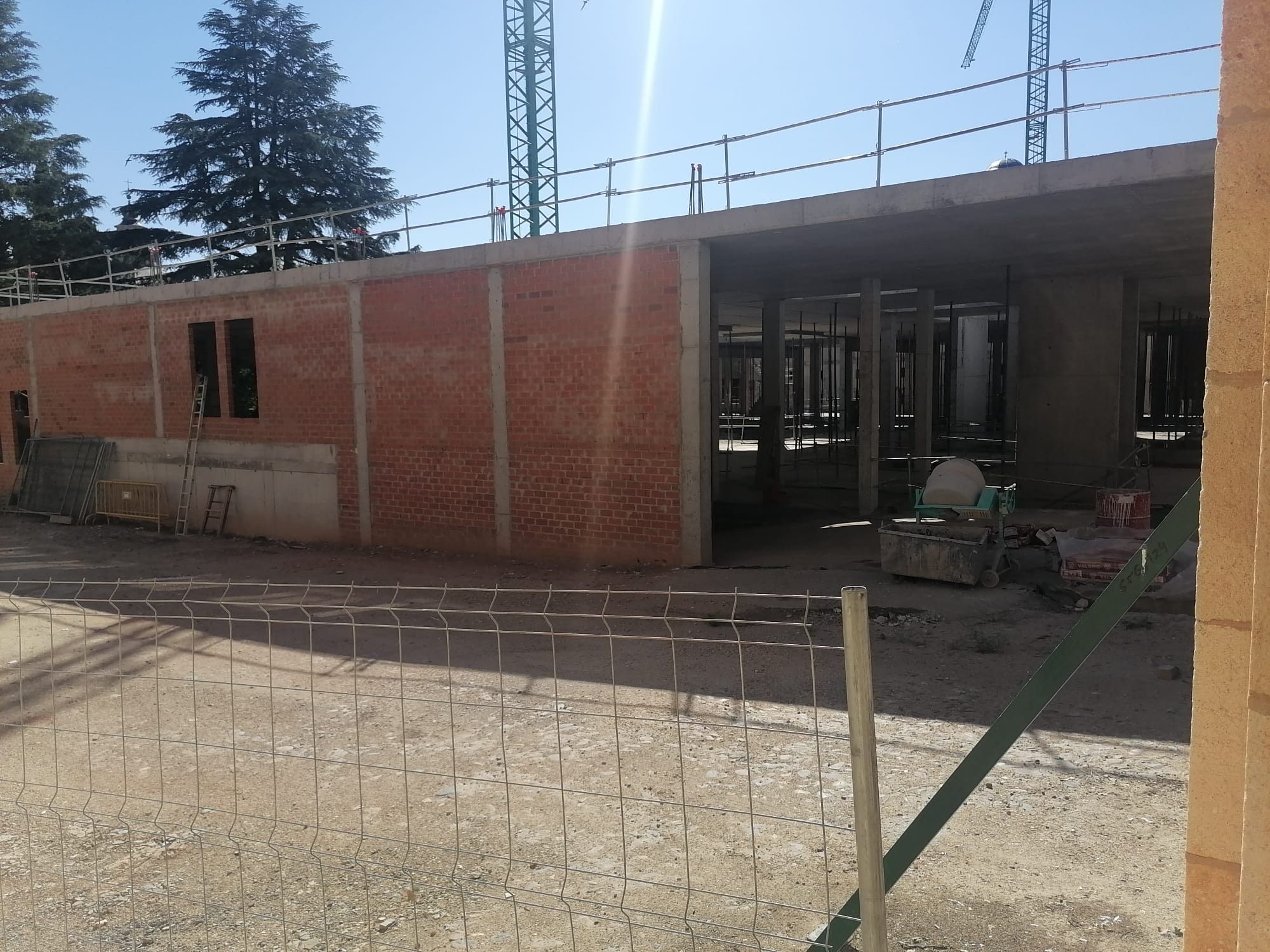 Obras paralizadas en el Conservatorio de Música de Zamora.