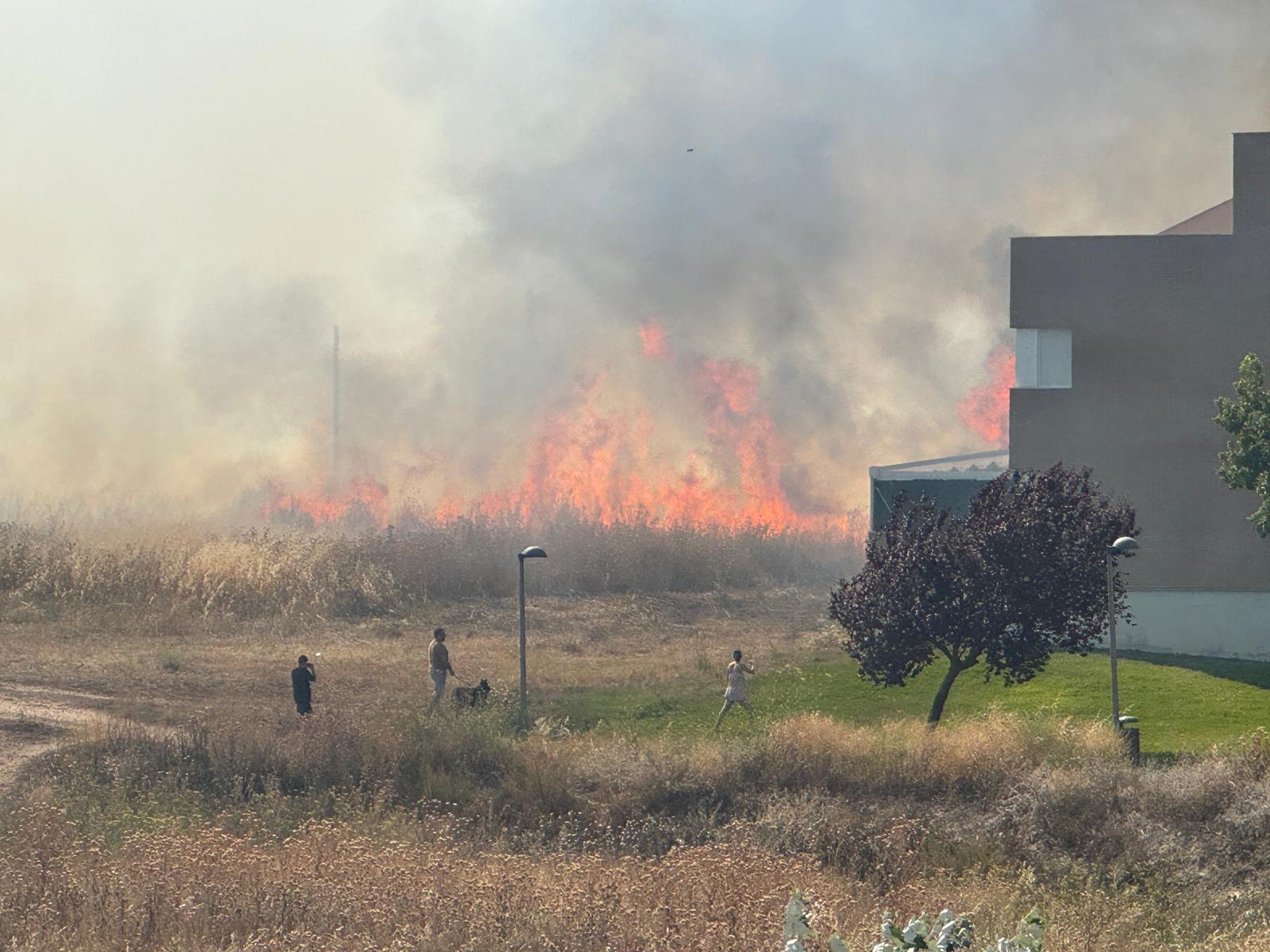 Incendio en el Alto de Valorio. Archivo.