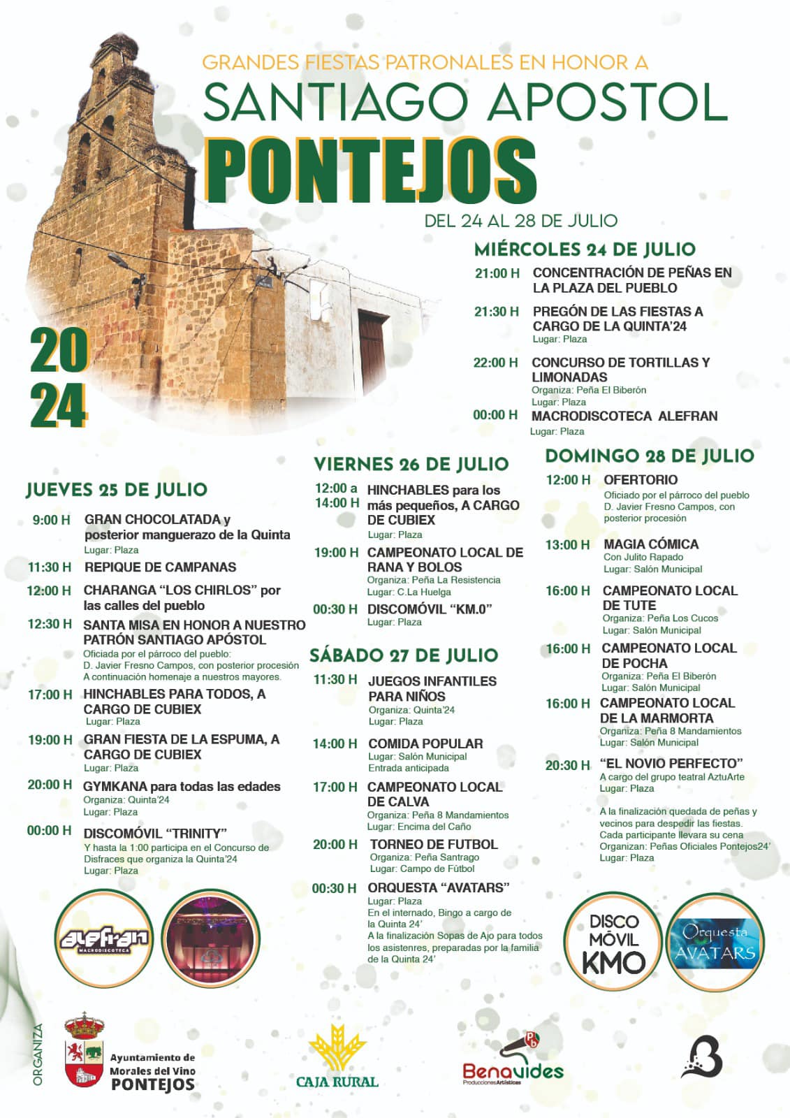 Fiestas patronales de Pontejos del Vino.