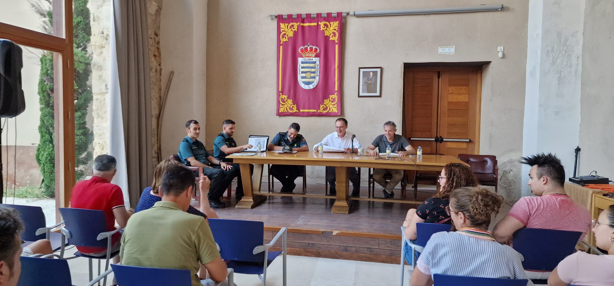 Reunión de coordinación de seguridad en Villalpando