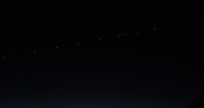 Satélites Starlink en la provincia