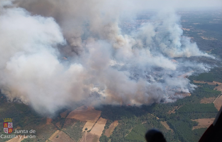 Imagen del incendio Junta CyL