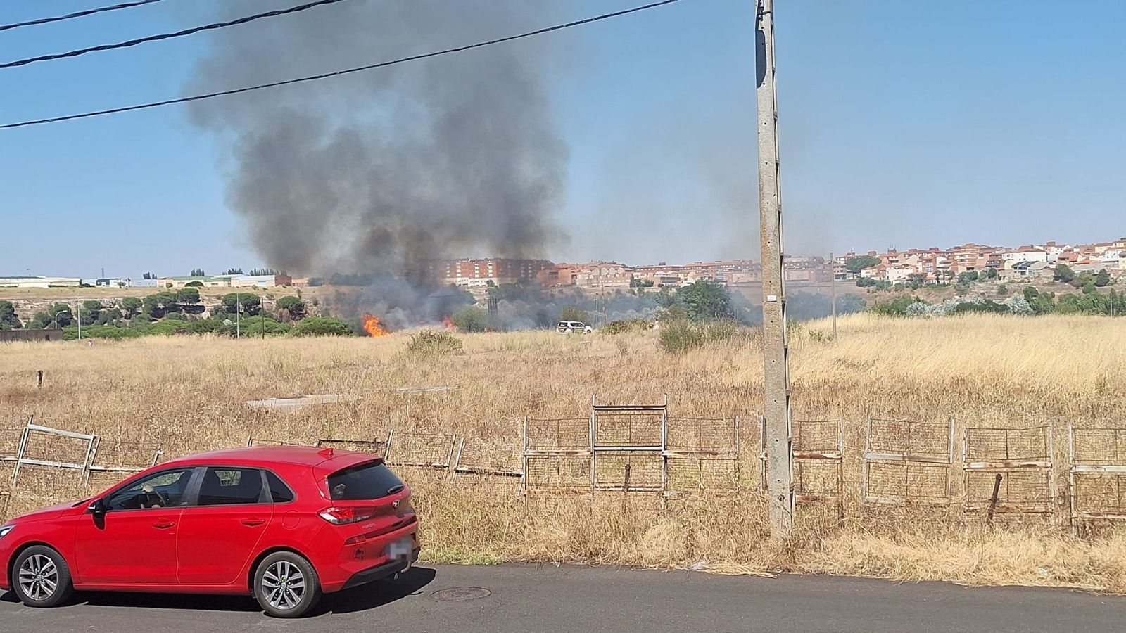 Imagen del incendio el pasado viernes