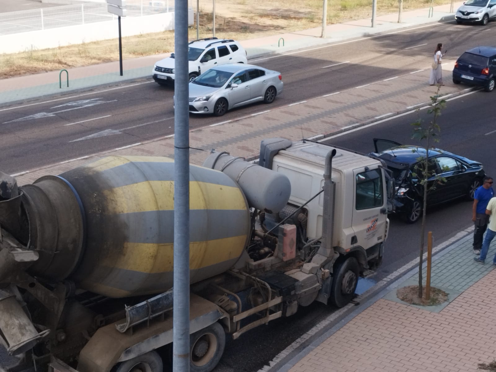 Tráfico condicionado a la salida de Zamora por una colisión múltiple (2)