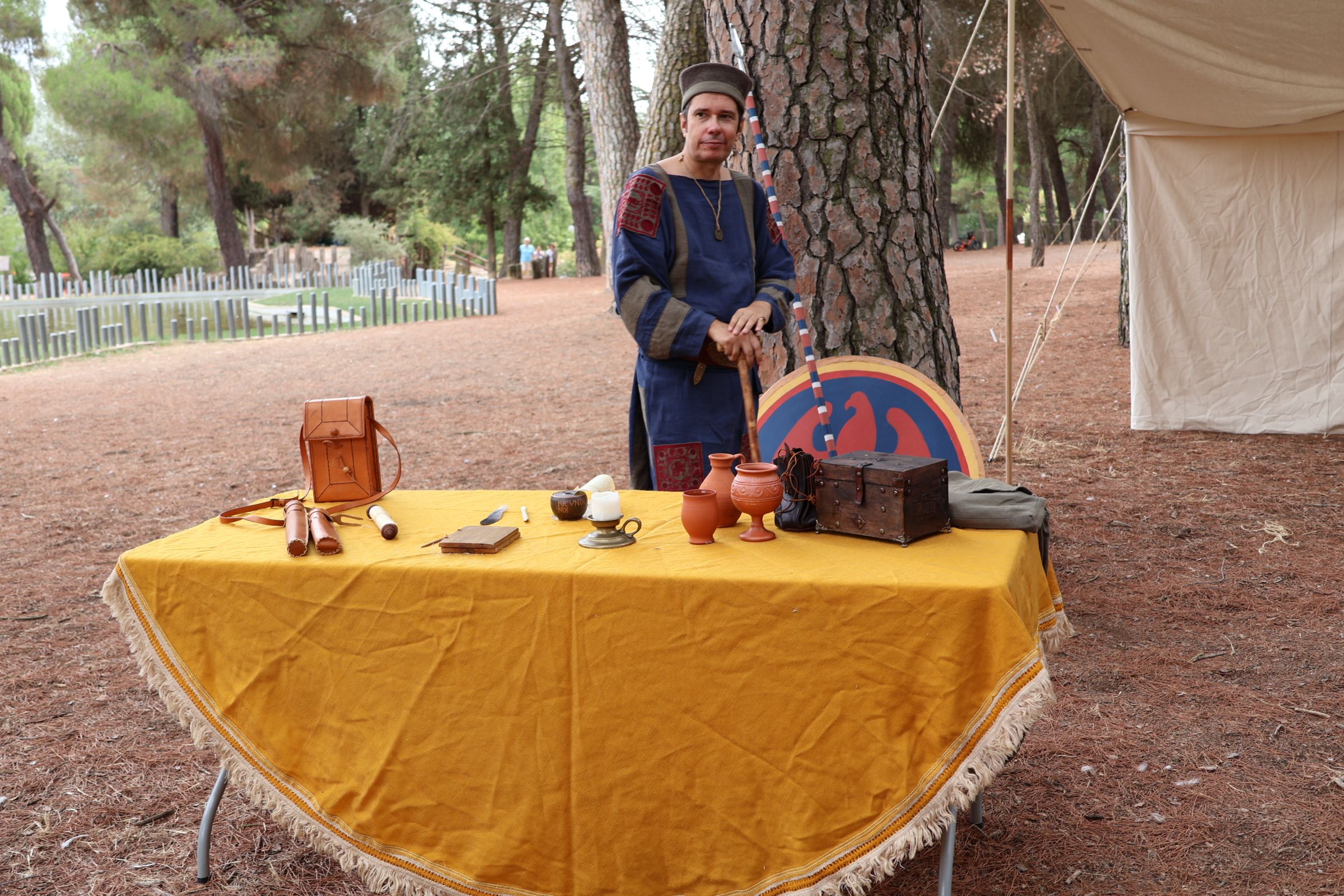 Recreación histórica en el bosque de Valorio