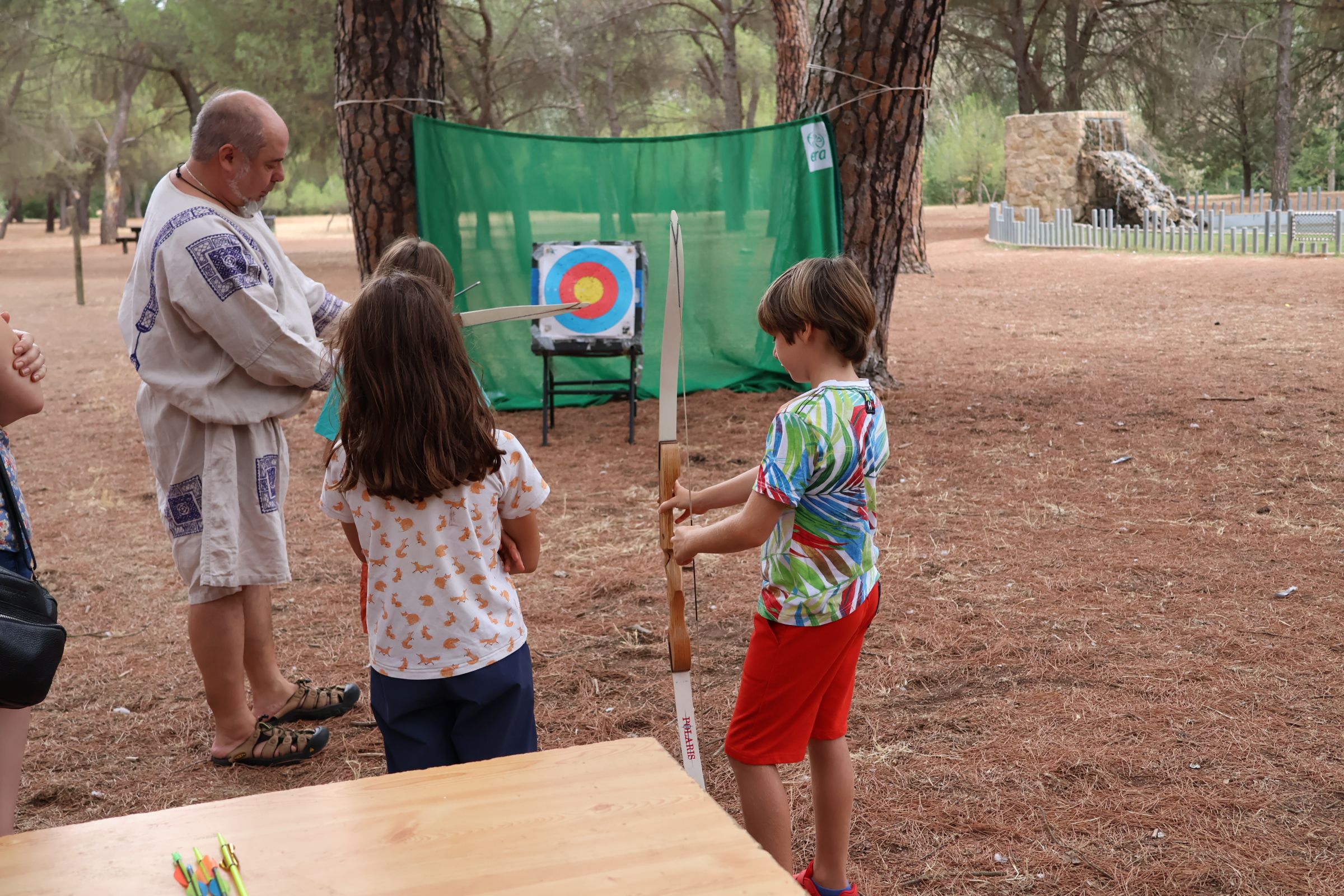 Recreación histórica en el bosque de Valorio