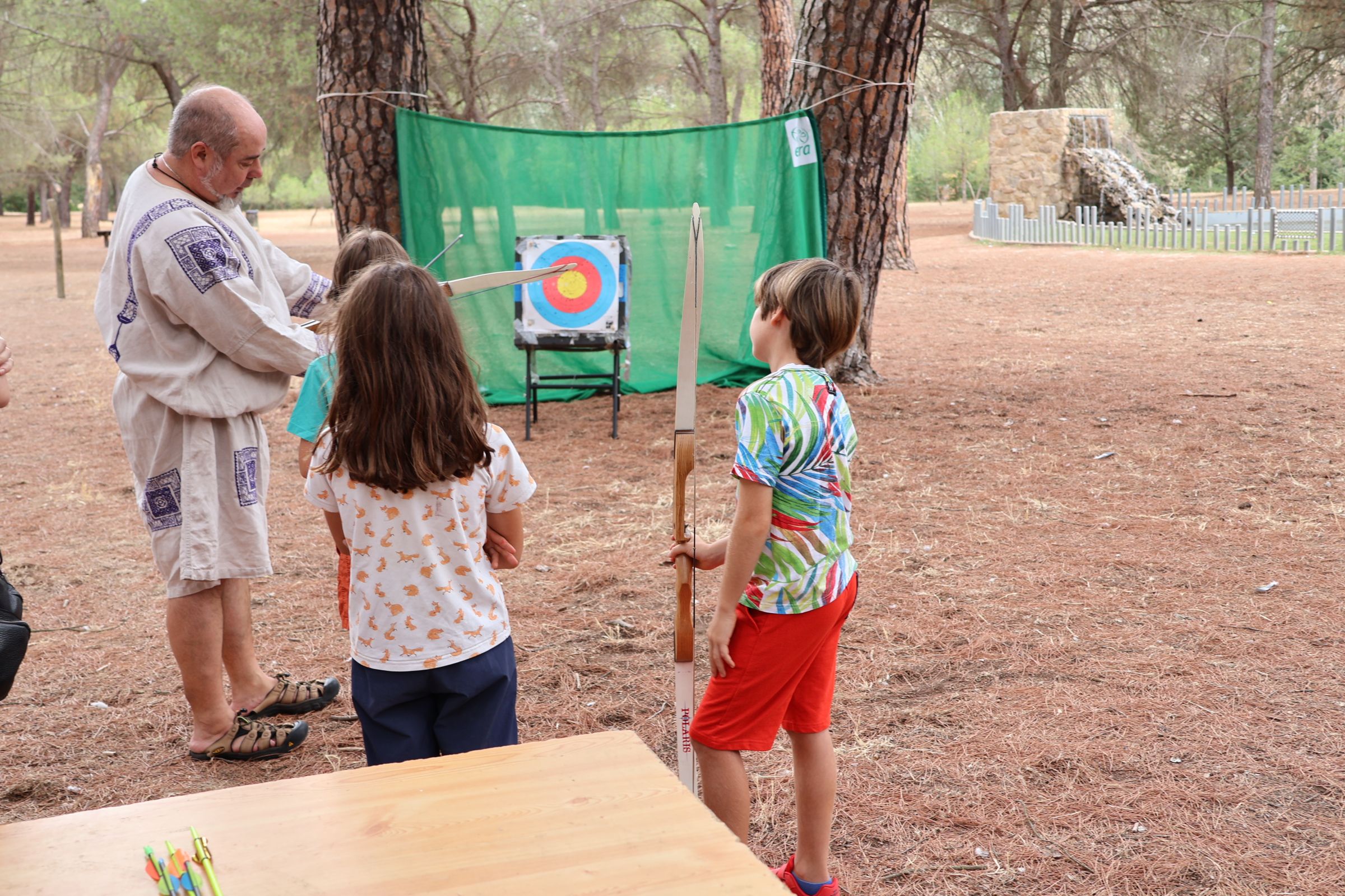 Recreación histórica en el bosque de Valorio