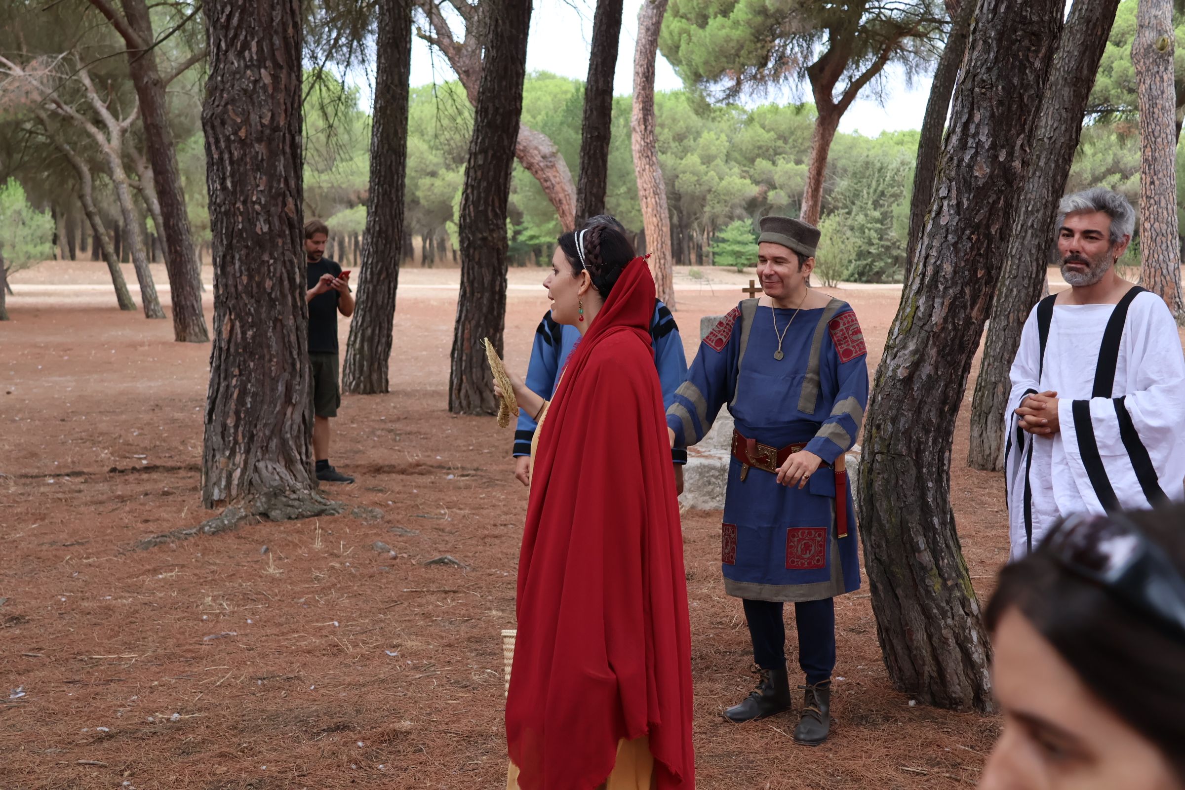 Recreación histórica en el bosque de Valorio