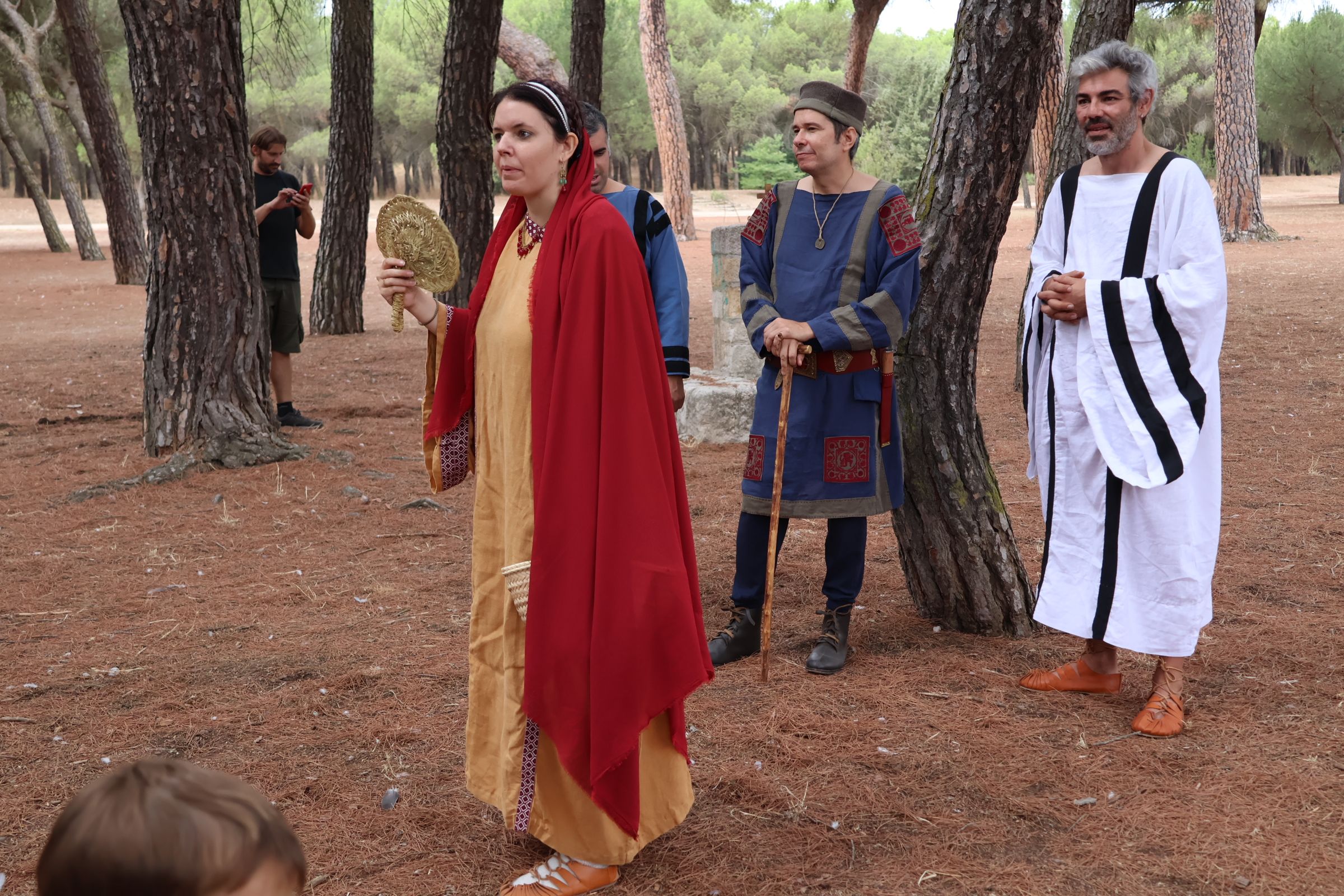 Recreación histórica en el bosque de Valorio