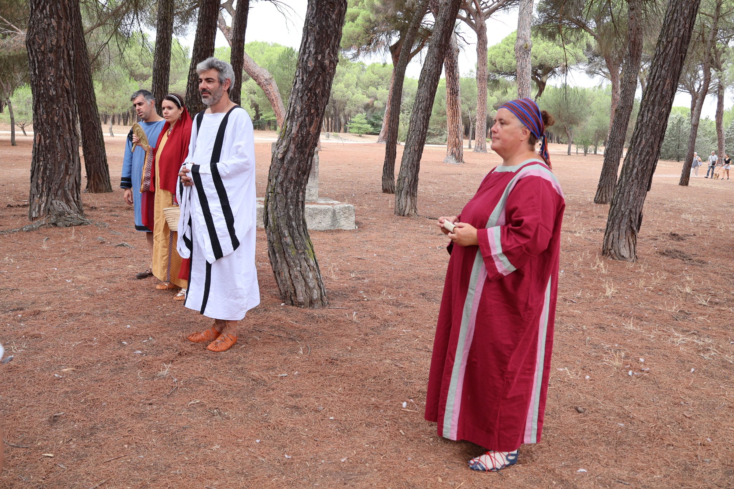 Recreación histórica en el bosque de Valorio