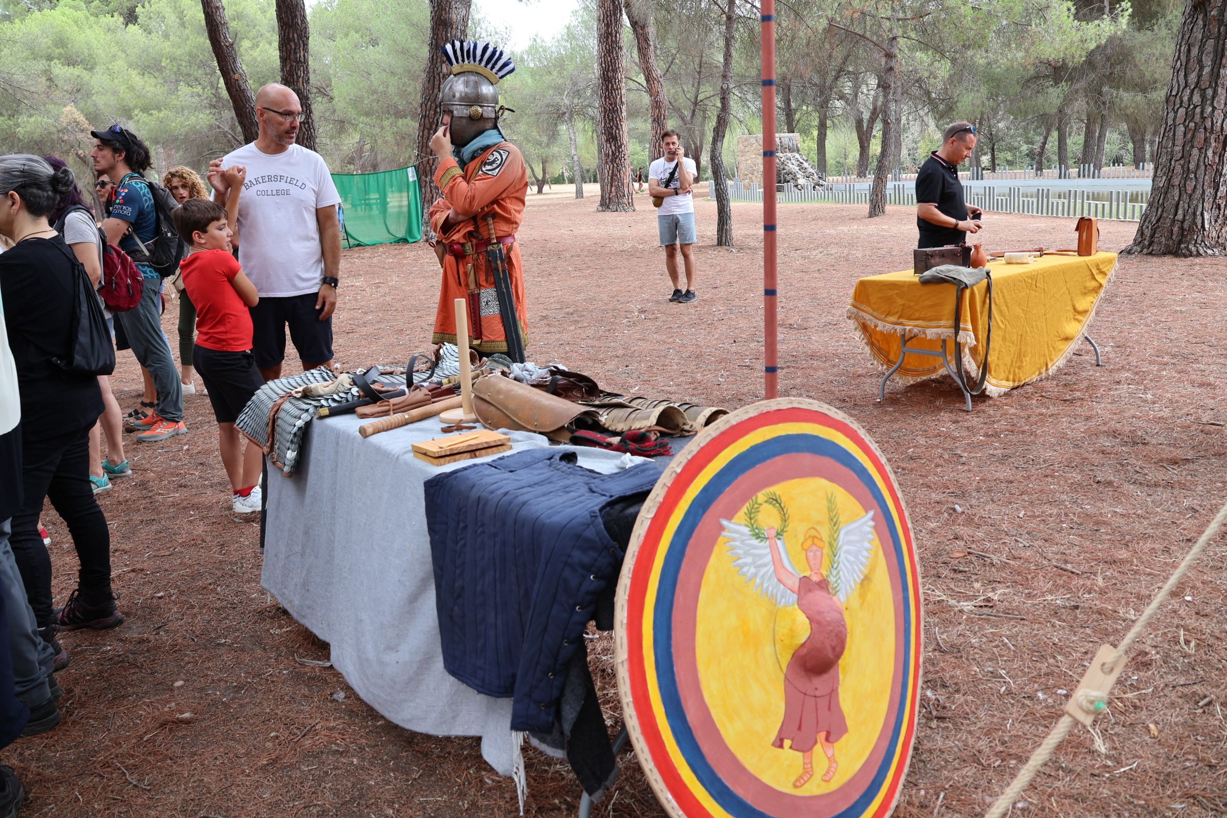 Recreación histórica en el bosque de Valorio