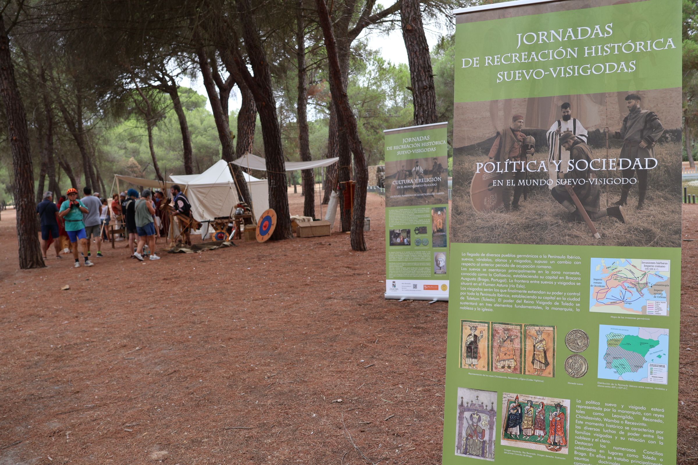 Recreación histórica en el bosque de Valorio