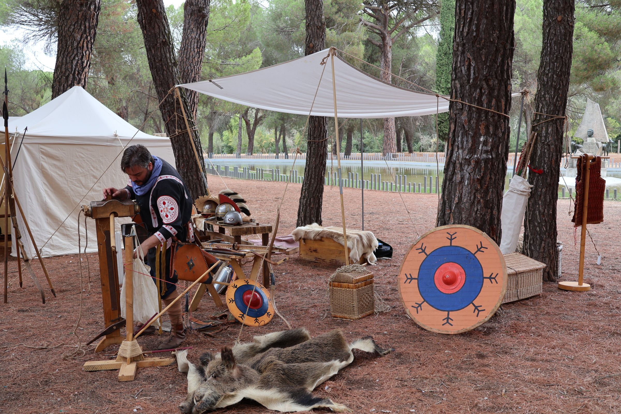 Recreación histórica en el bosque de Valorio