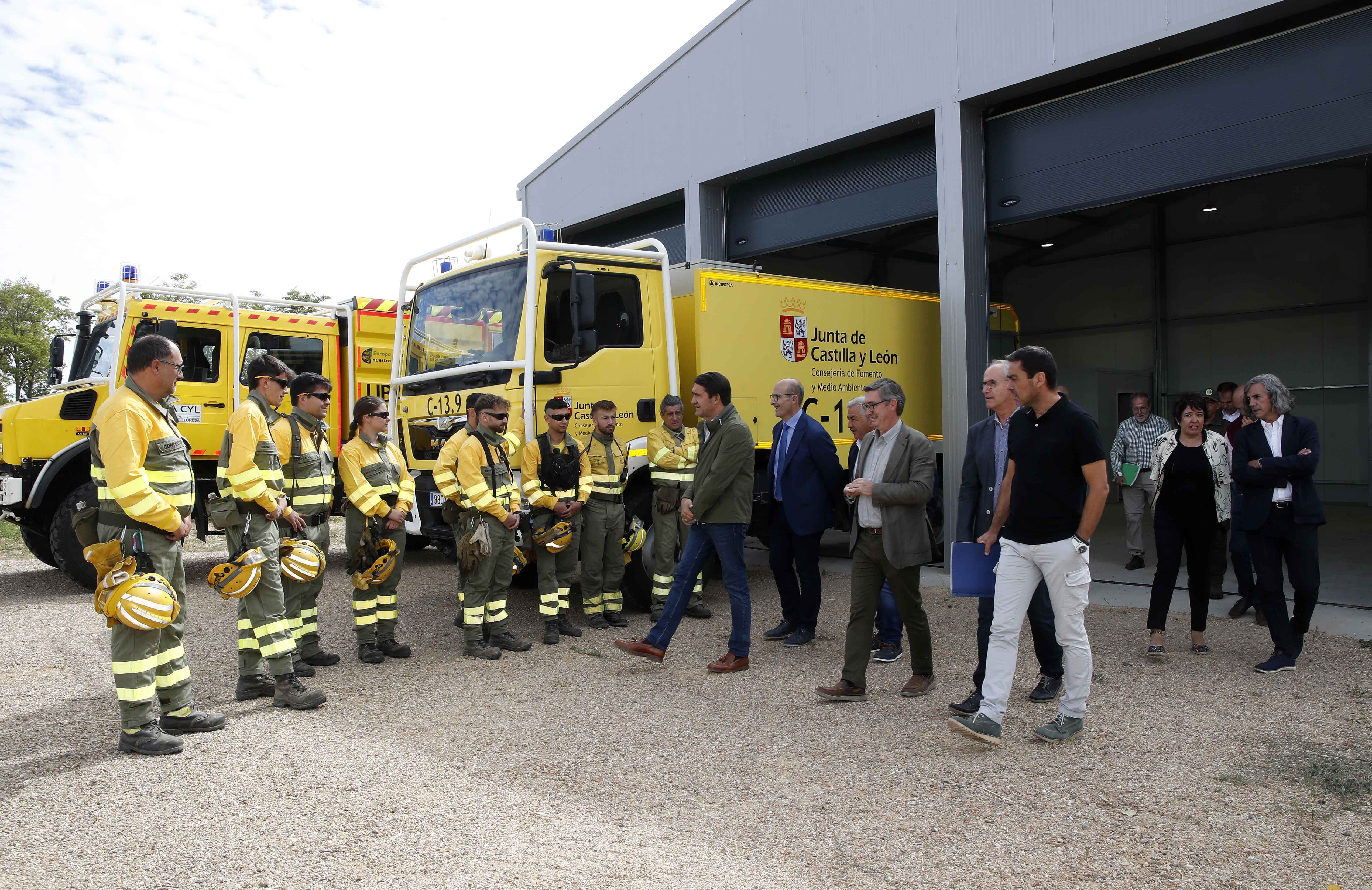 La Junta mejora las infraestructuras de las bases contra incendios forestales en Castilla y León con una inversión de más de 13 millones