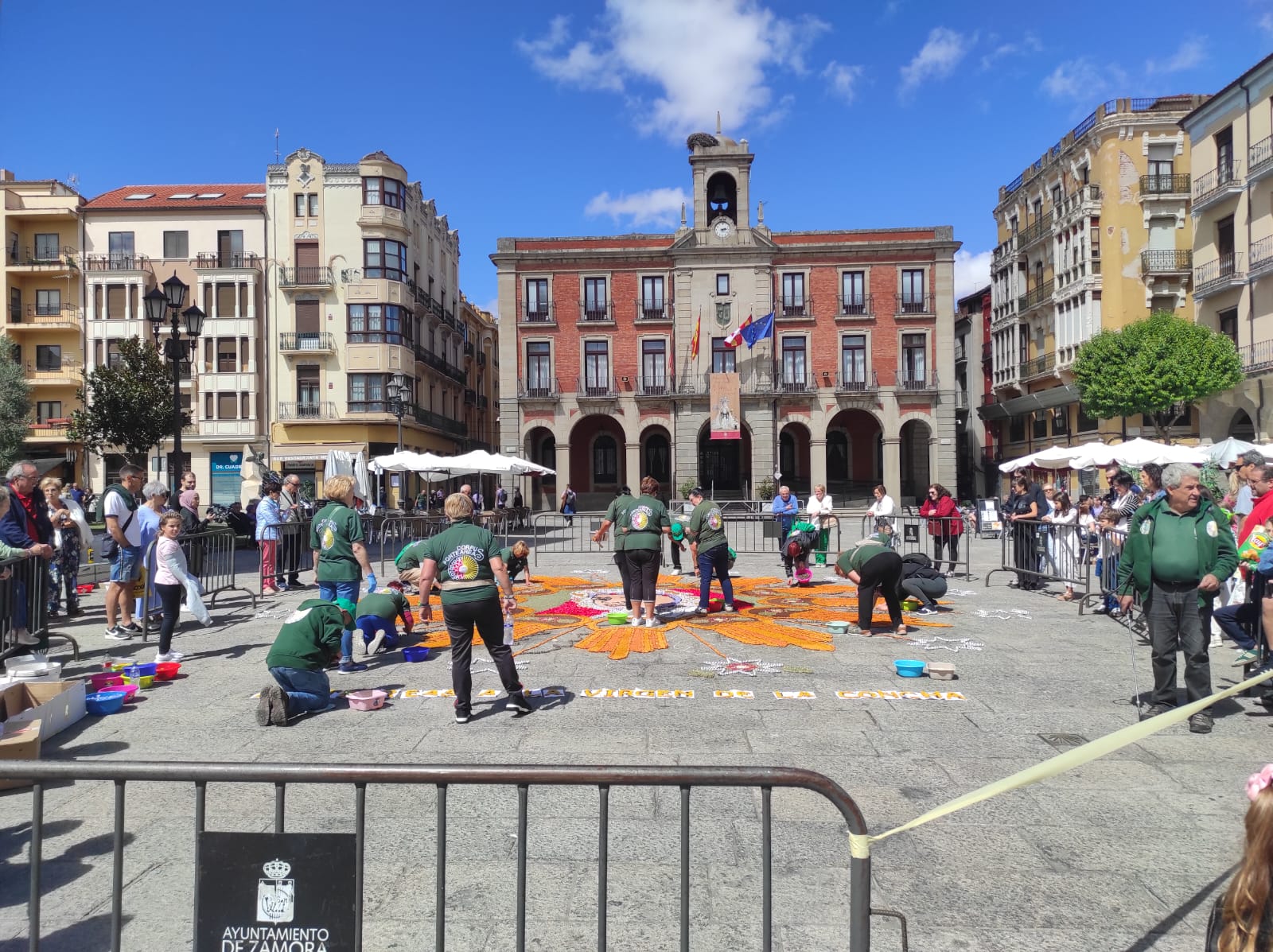 Alfombra floral a la Virgen de la Concha 2024