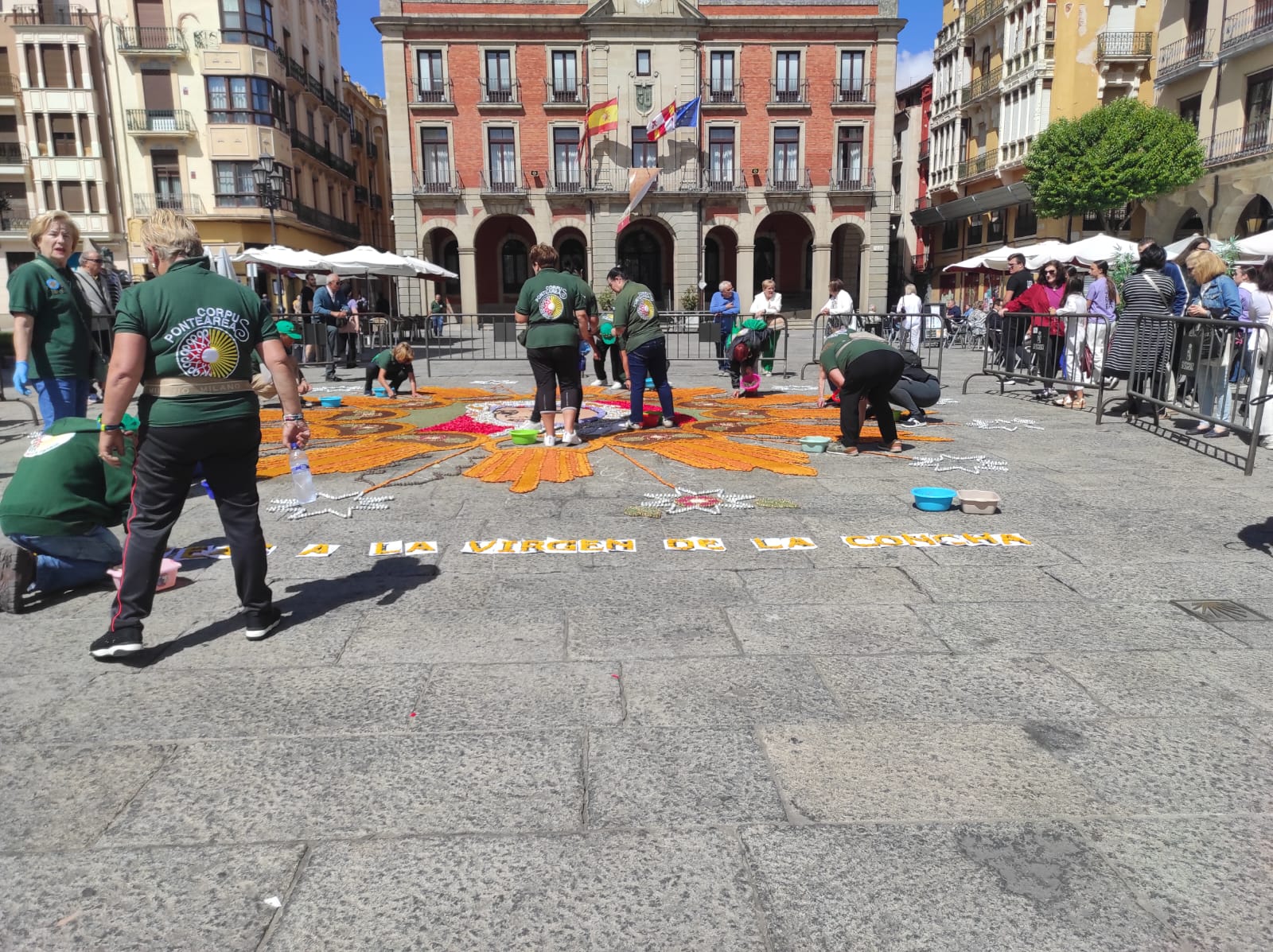 Alfombra floral a la Virgen de la Concha 2024