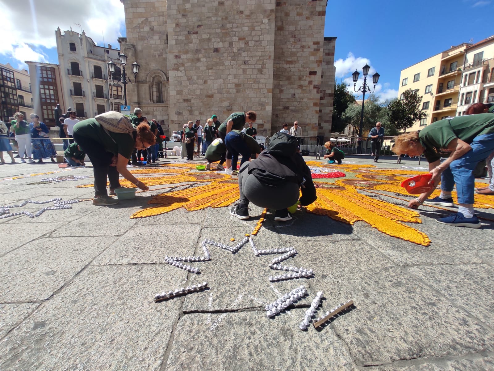 Alfombra floral a la Virgen de la Concha 2024