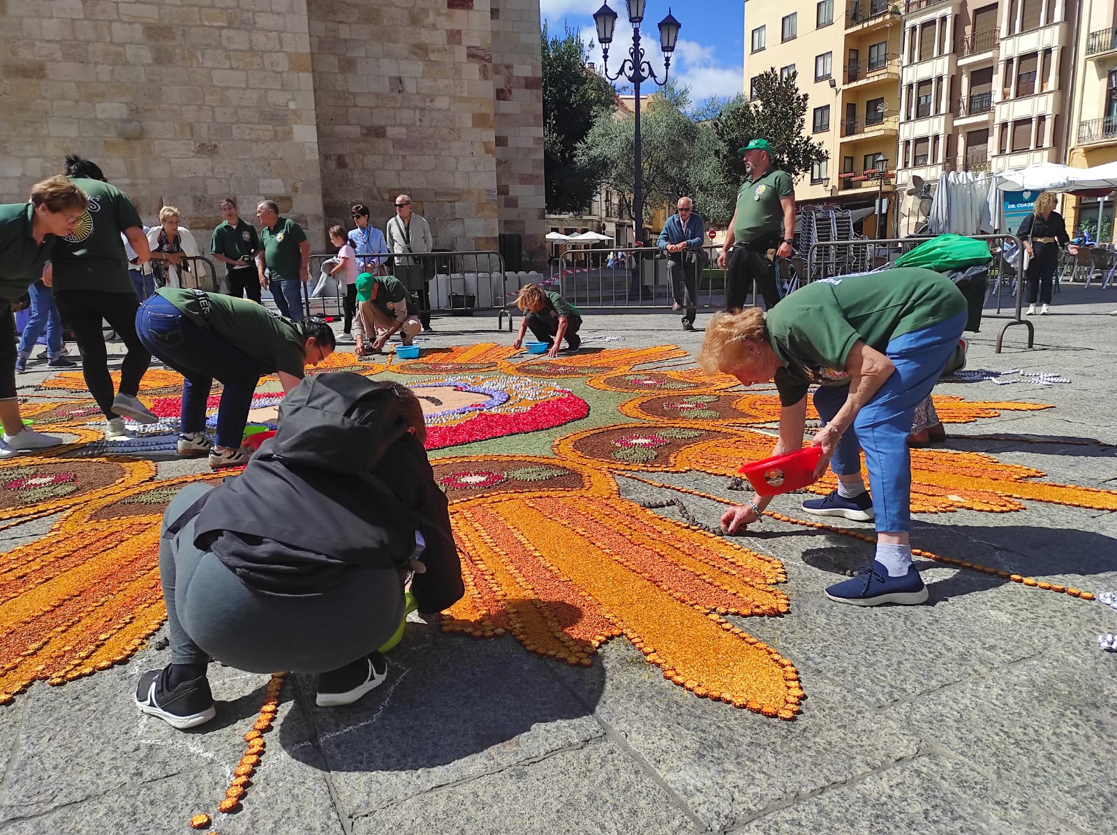 Alfombra floral a la Virgen de la Concha 2024