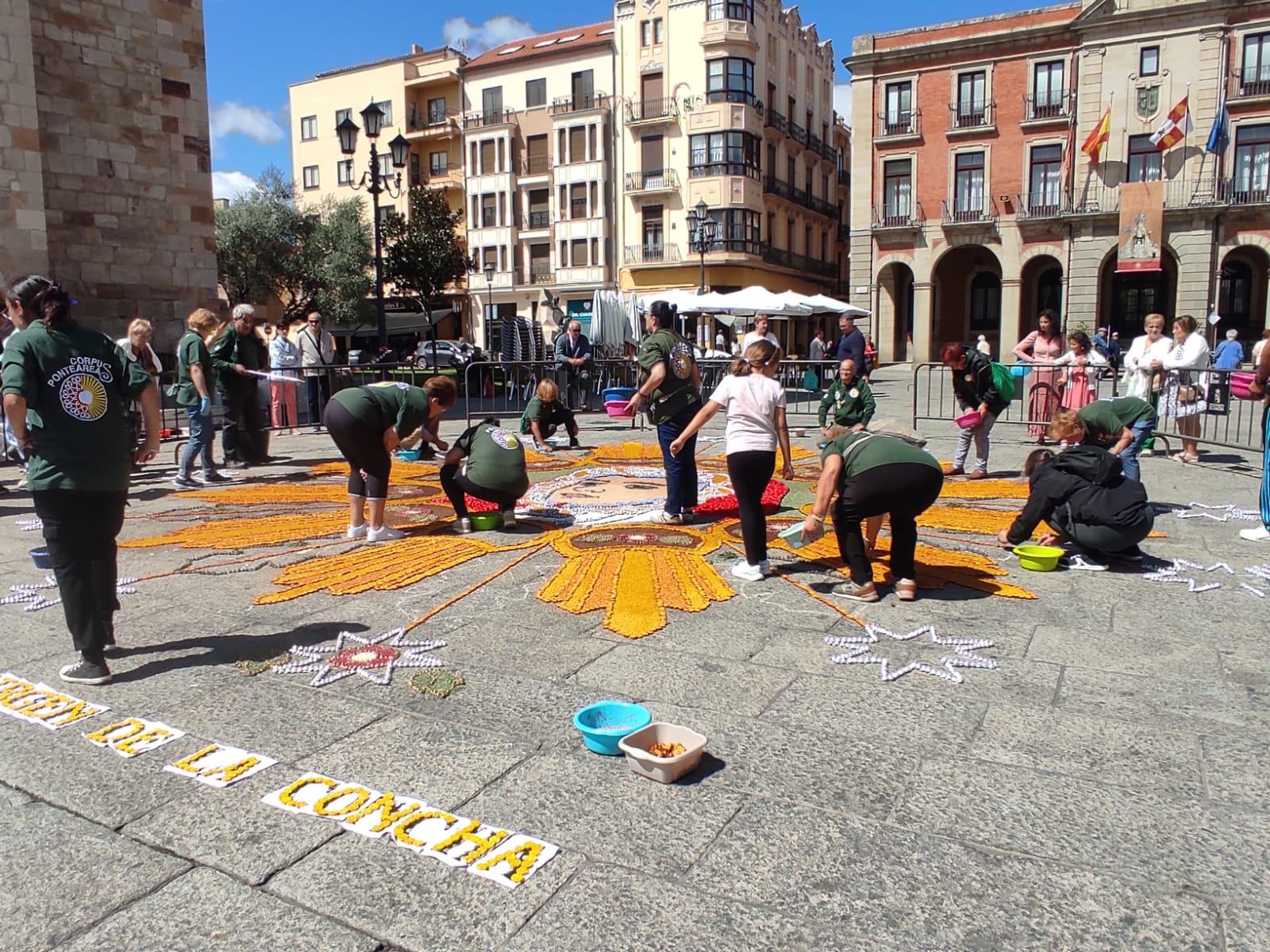 Alfombra floral a la Virgen de la Concha 2024