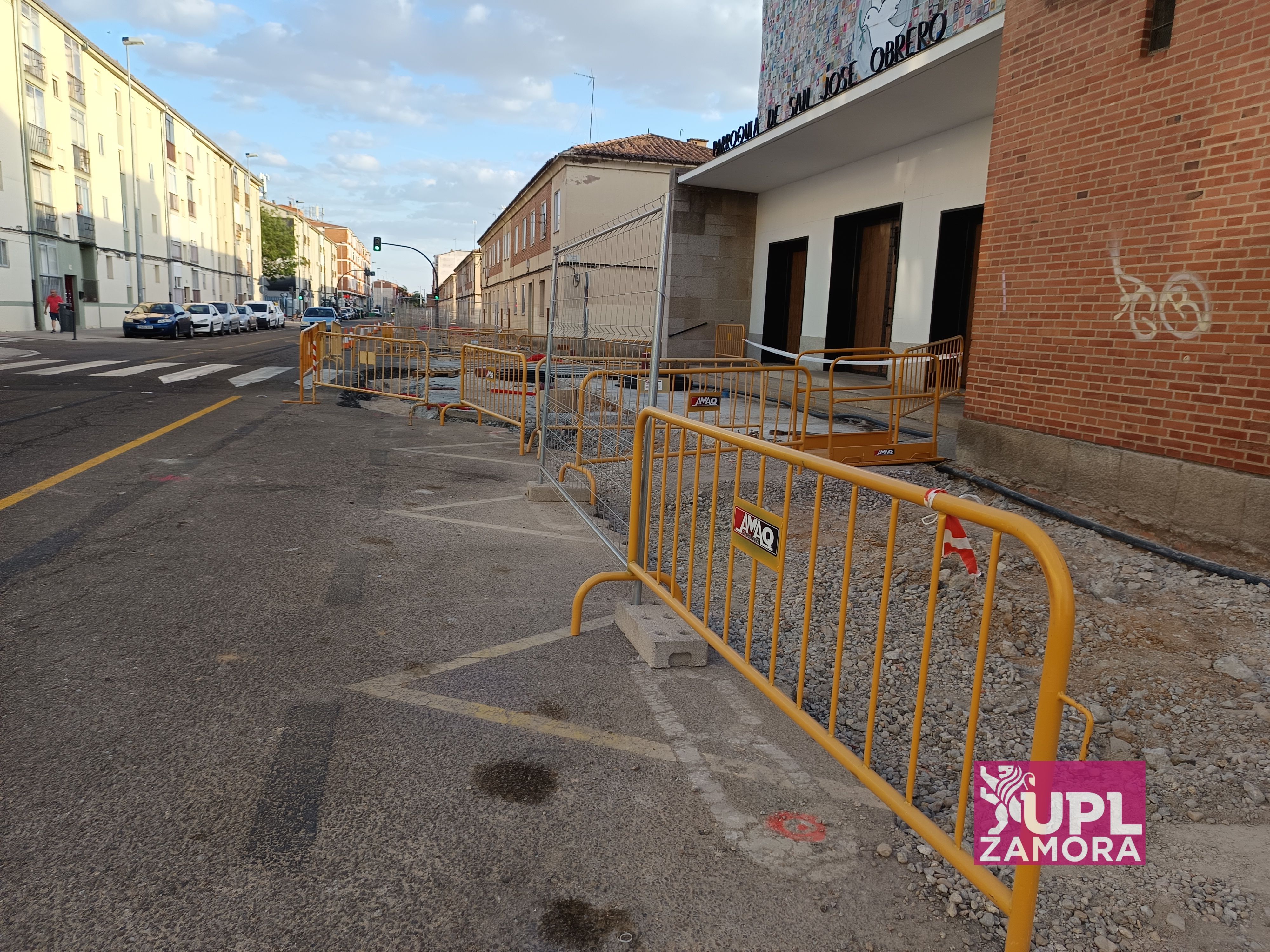 Eliminaciónde la parada de autobús por las obras en la Avenida de Galicia