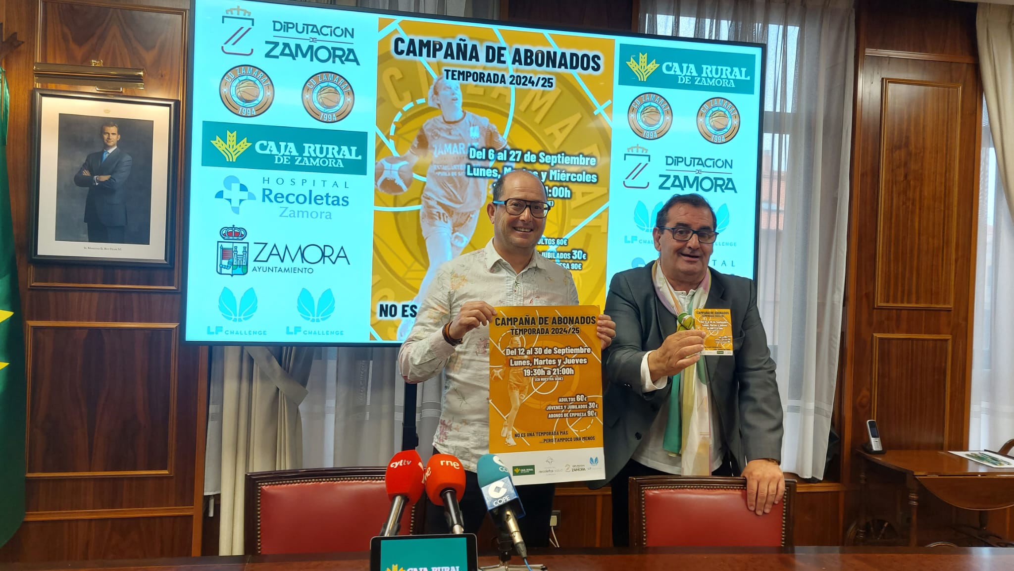 Presentación de la campaña de abonados del CD Zamarat 24/24