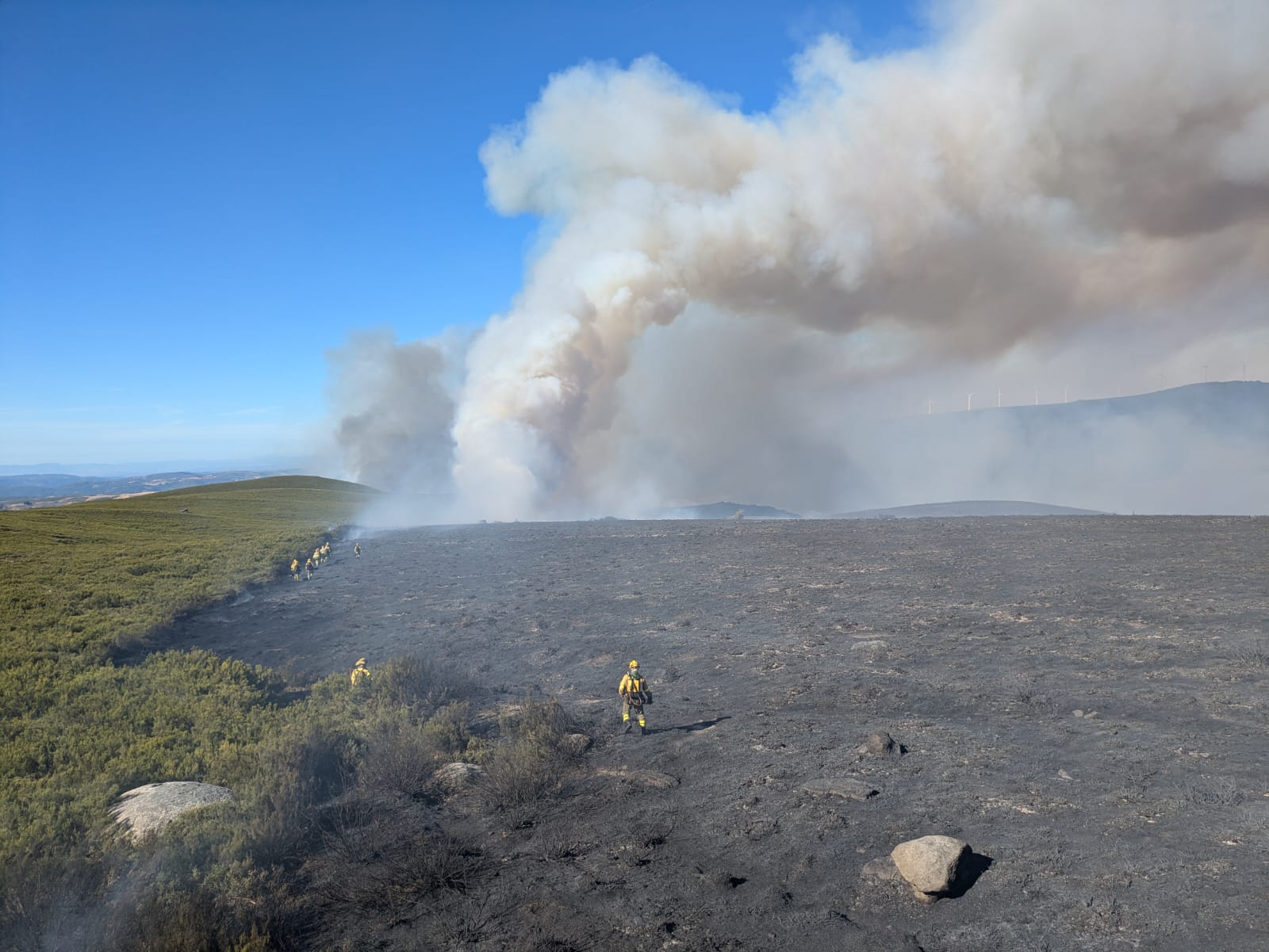 Incendio de La Tejera. BRIF Tabuyo. Archivo