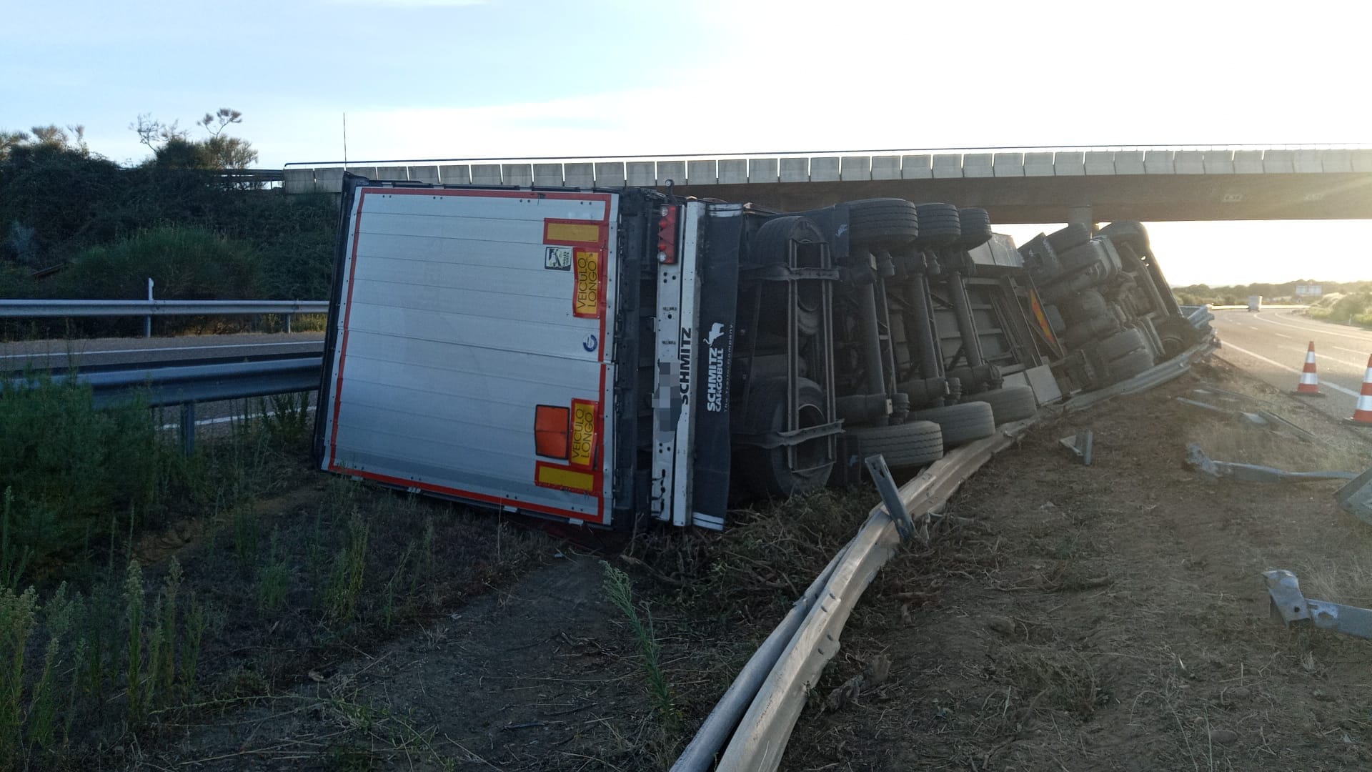 Accidente del camión en la A 52