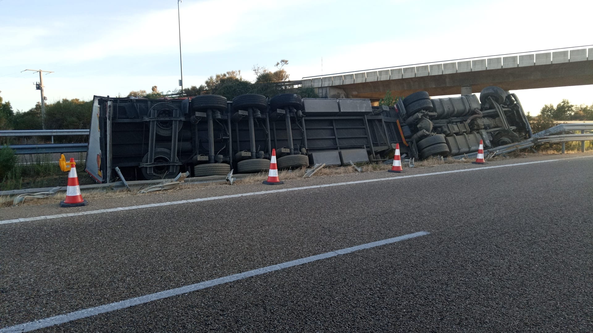 Accidente del camión en la A 52 